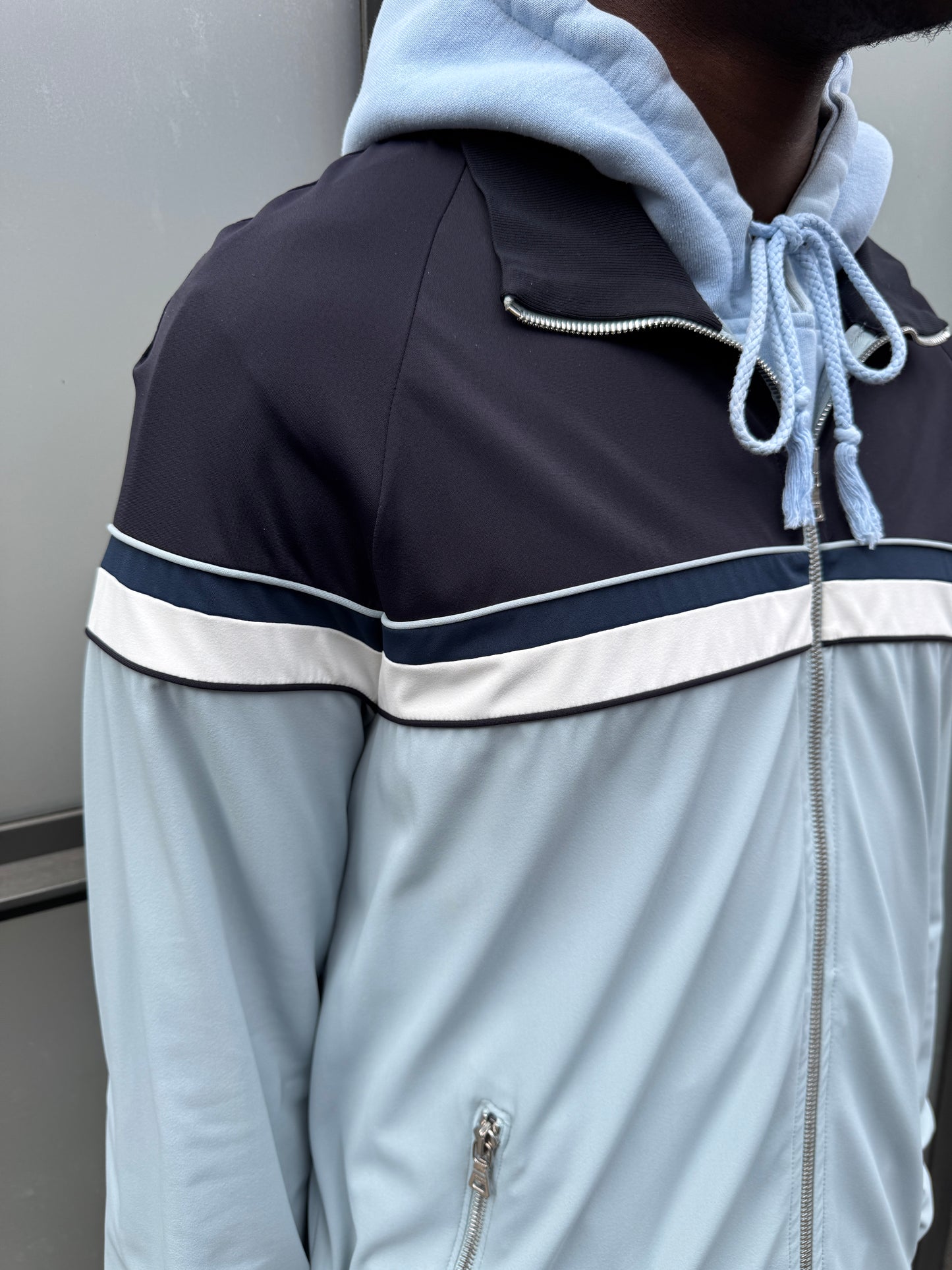 Early 2000’s Prada Sport Navy/Baby Blue Track Jacket