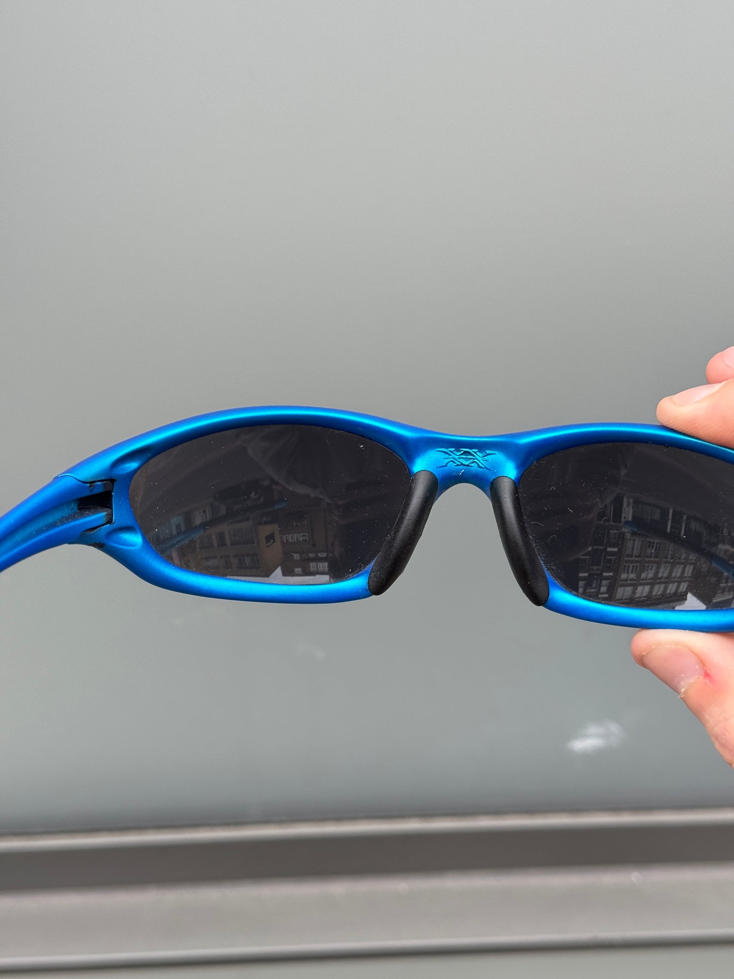 Early 2000’s Oakley Twenty XX Electric Blue Sunglasses