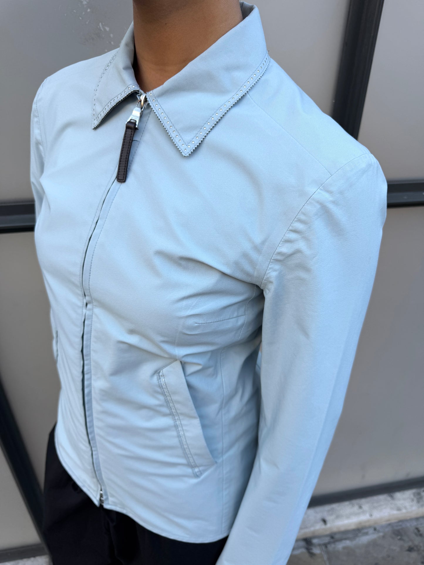 SS99’ Prada Sport Western Trim Perforated Gore-Tex Cropped Jacket