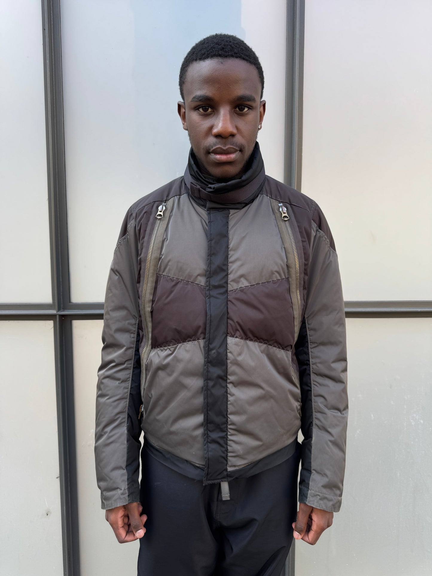 Early 2000’s Marithe Francois + Girbaud Patchwork Multi Pocket Jacket