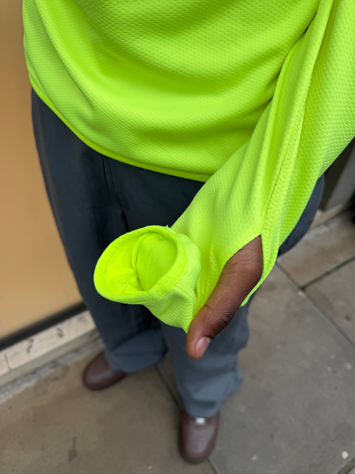 Early 2000’s Nike Sphere Technical Volt Green Sportwear Longsleeve