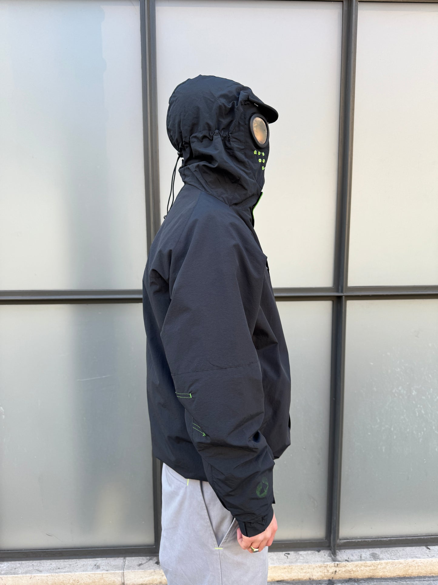 Early 2000’s Airwalk Jet Black Goggle Jacket