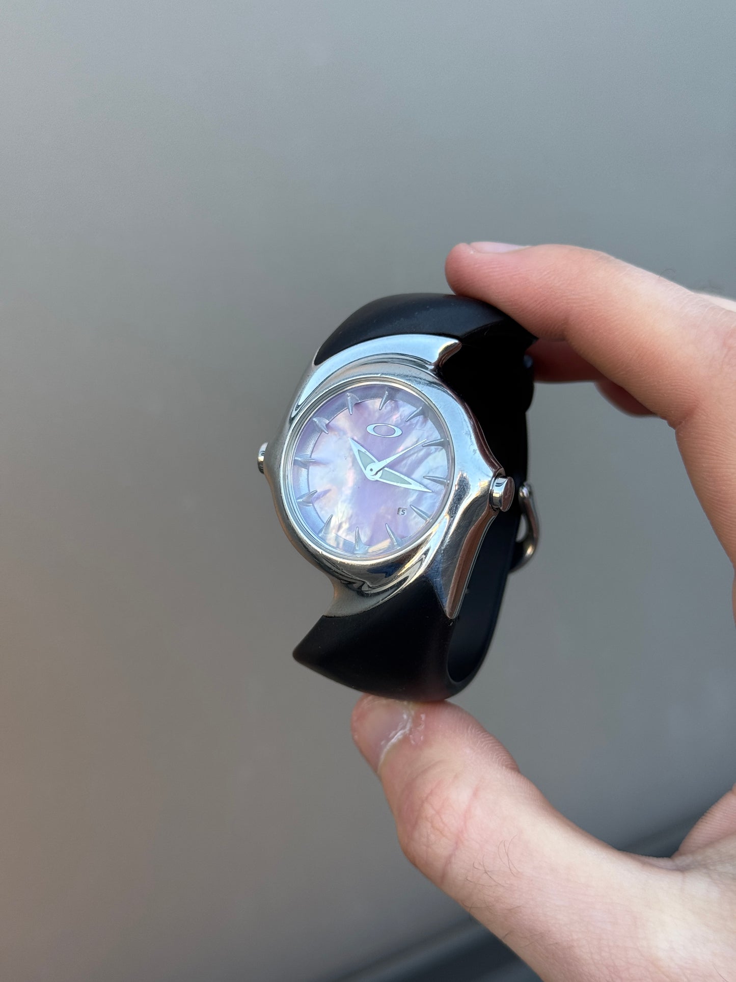 2001 Oakley Pink Pearl Crush Analog Watch