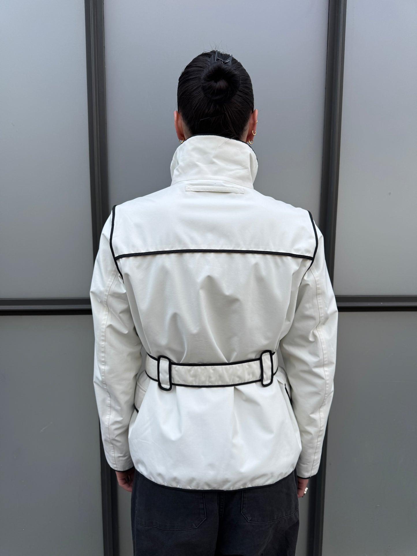 AW03’ Prada Linea Rossa Gore-Tex Tromp L’oeil Trench Coat