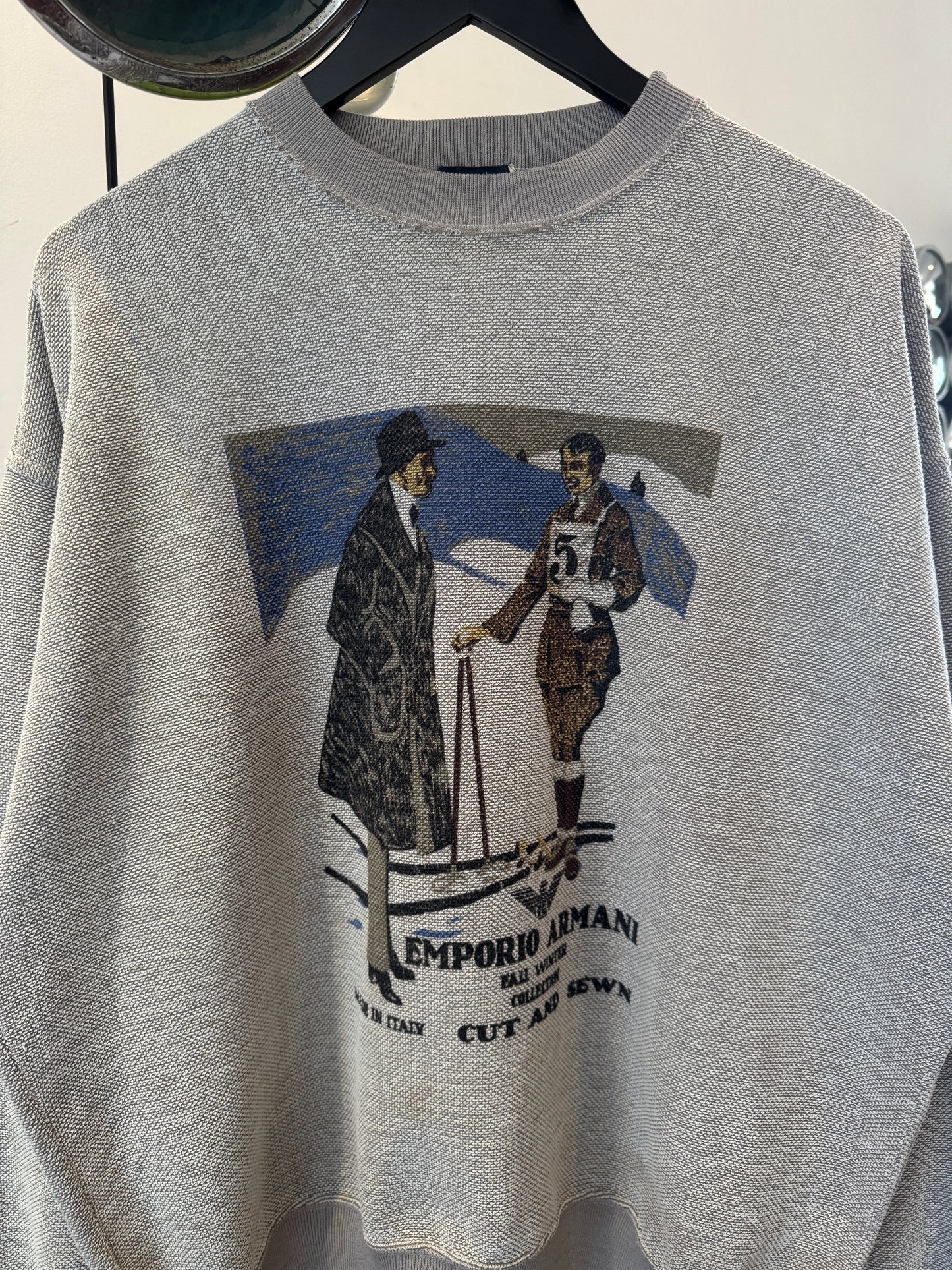 1980’s Emporio Armani Cut and Sewn Printed Crewneck