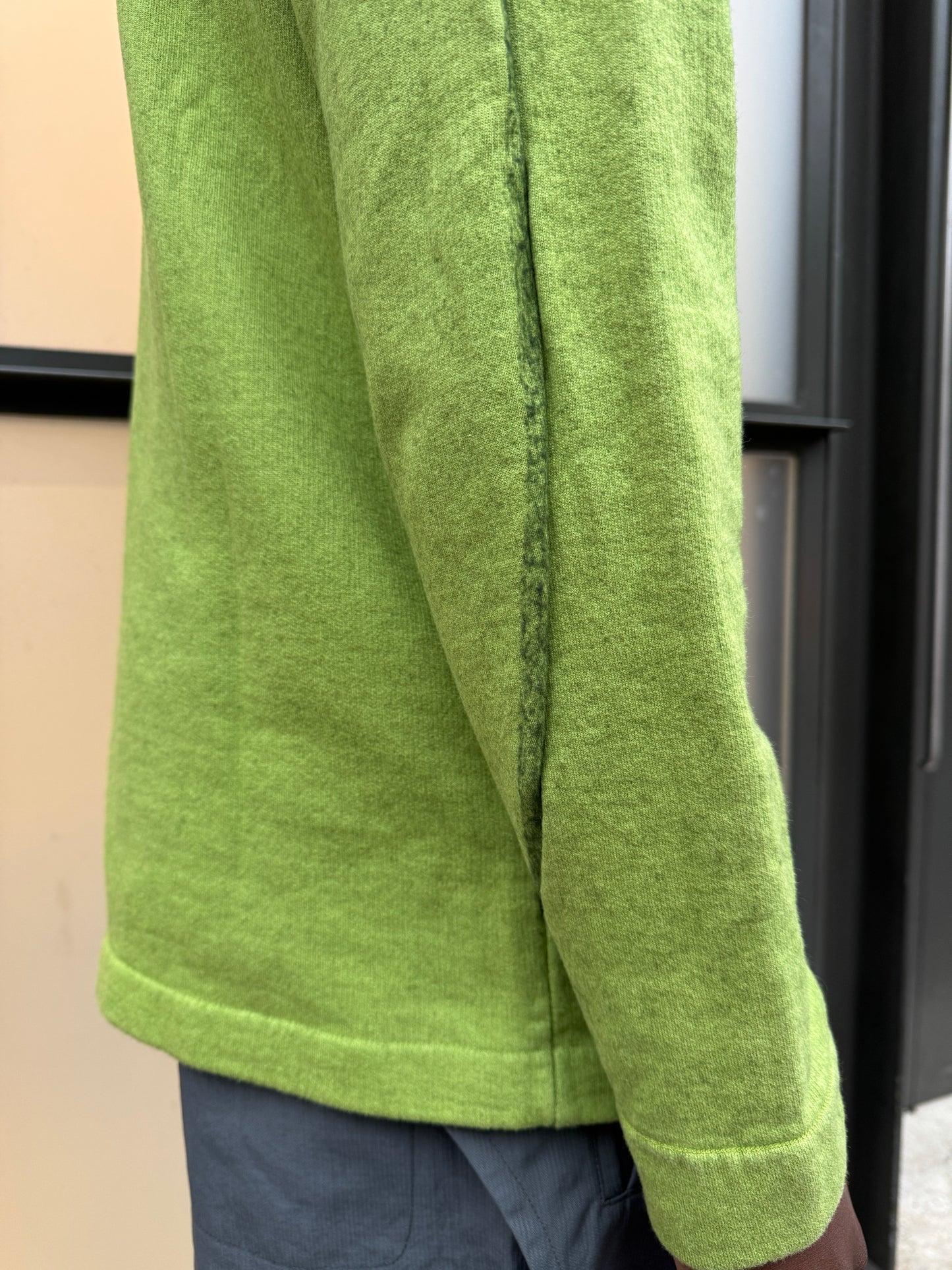 Early 2000’s Stone Island Lime Green Mock Neck