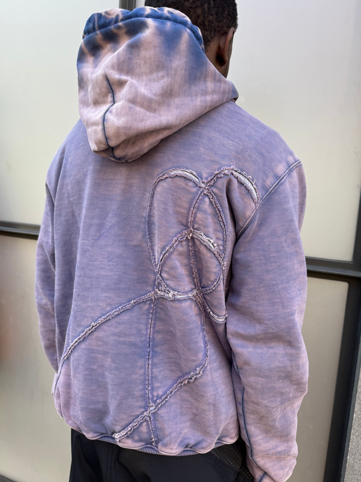 Xlim Overdyed Purple Hoodie