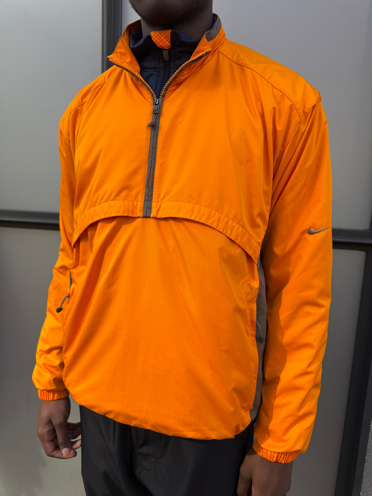Early 2000’s Nike Bright Orange Half Zip Pullover
