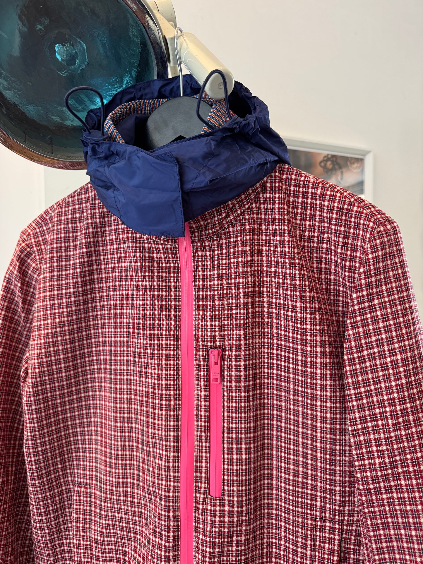 SS17’ Prada Main Line Knitted Plaid Jacket