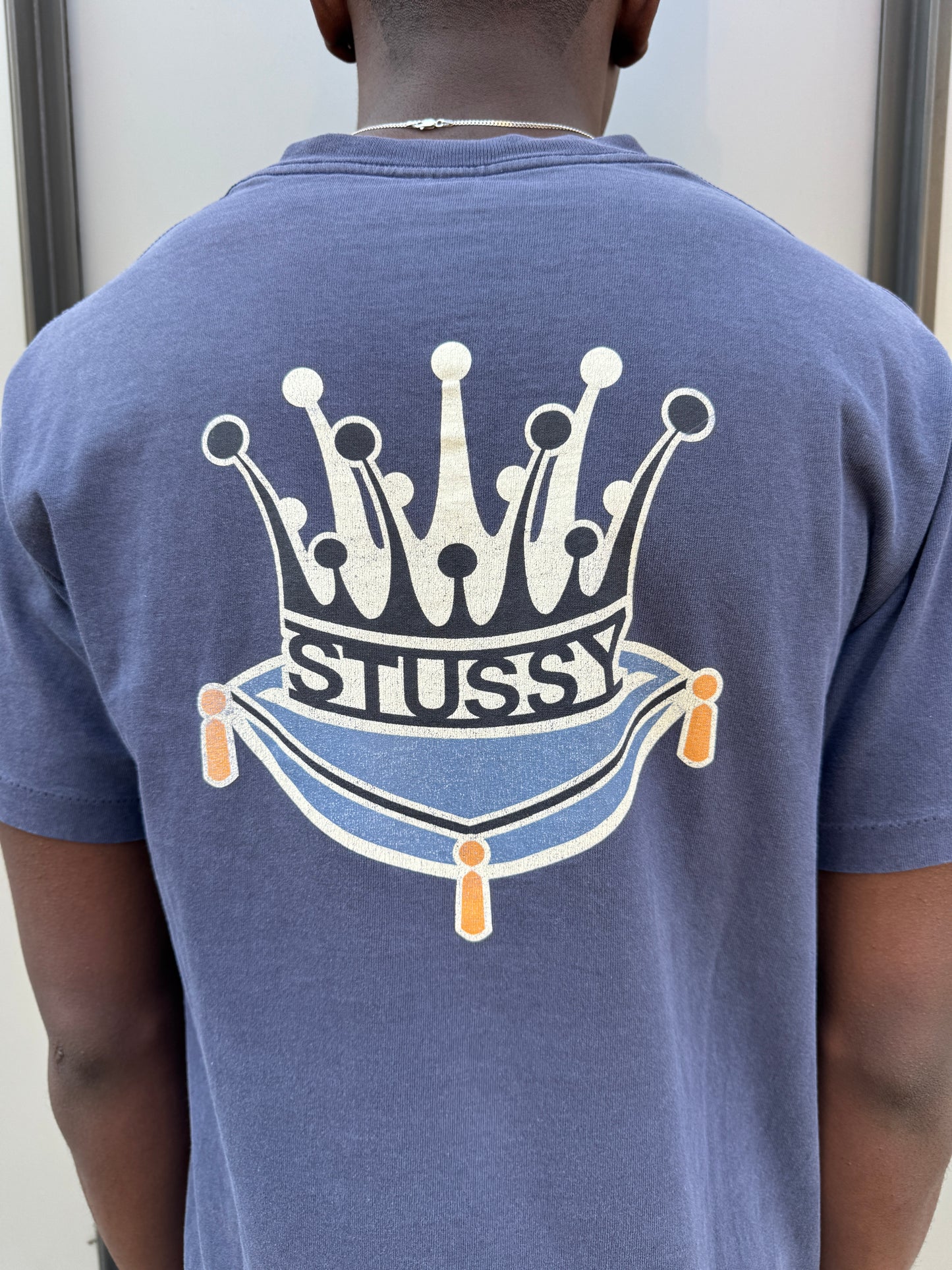 1990’s Stüssy Washed Navy Graphic Tee