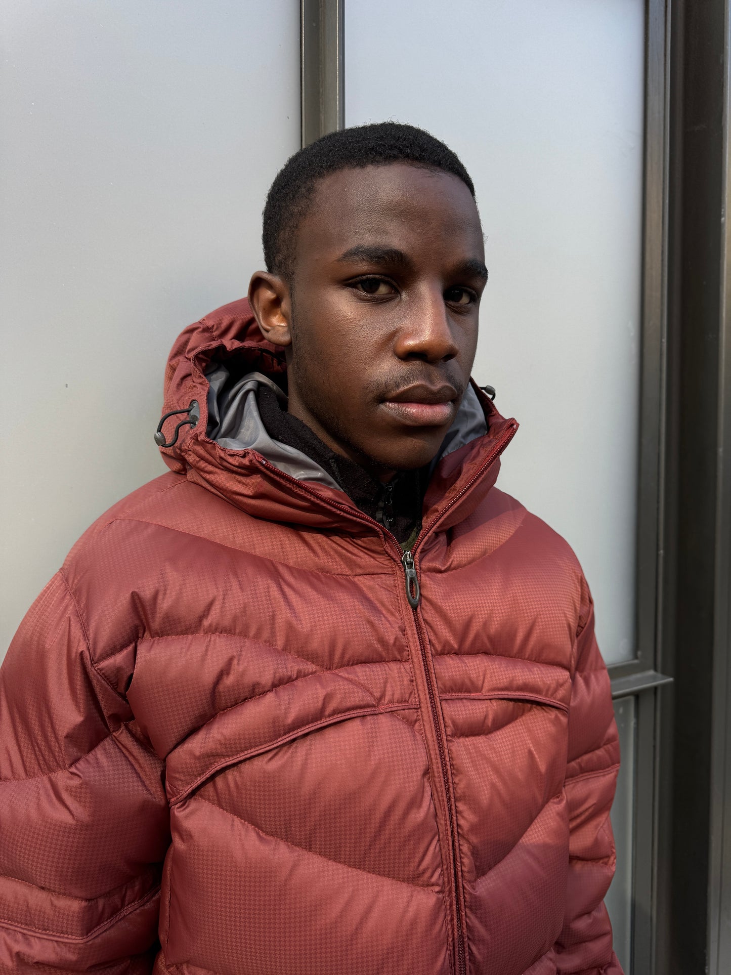 Oakley Software Burgundy Padded Puffer Jacket