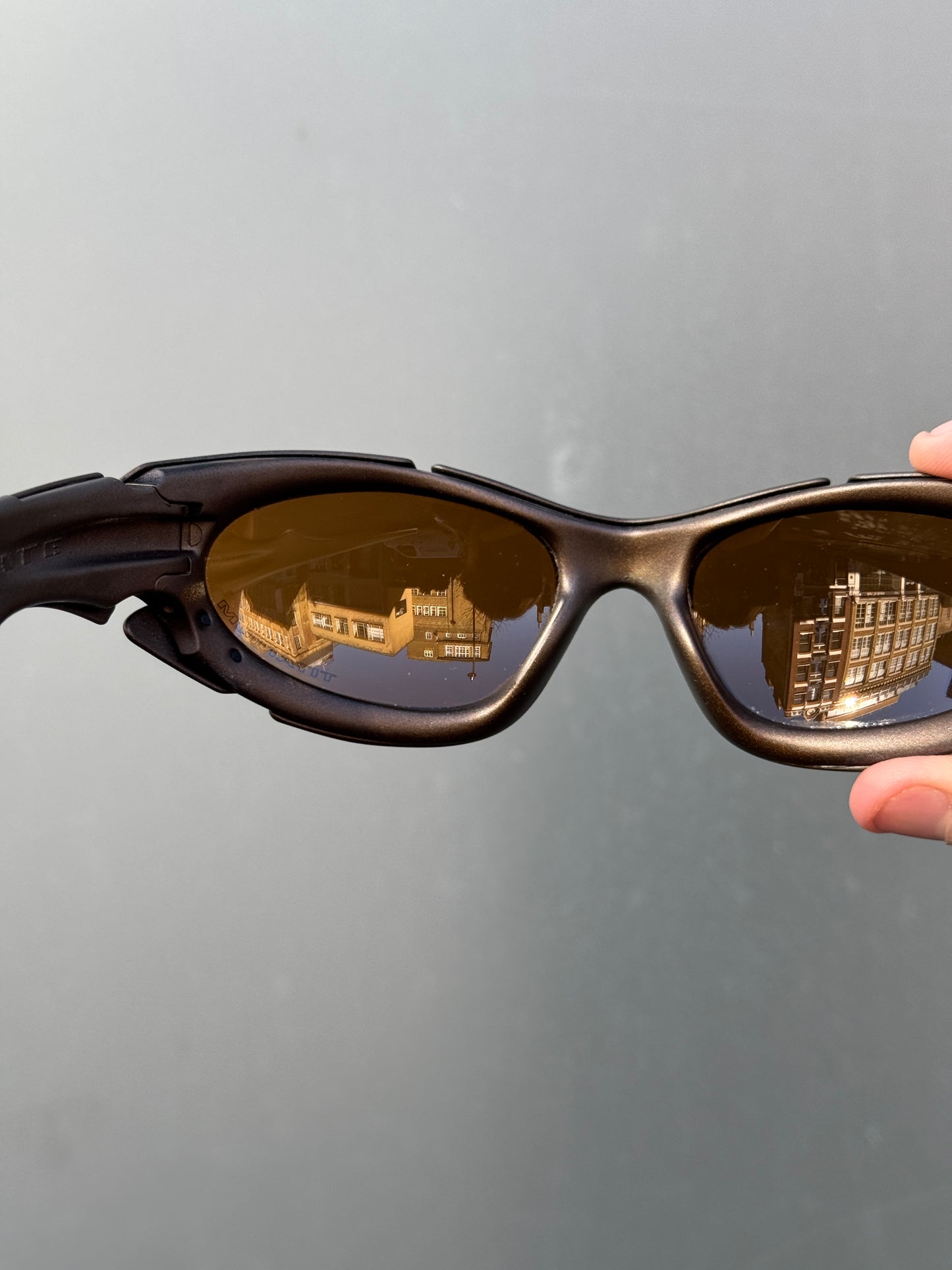 2003 Oakley Plate Bronze / Bronze Iridium Sunglasses