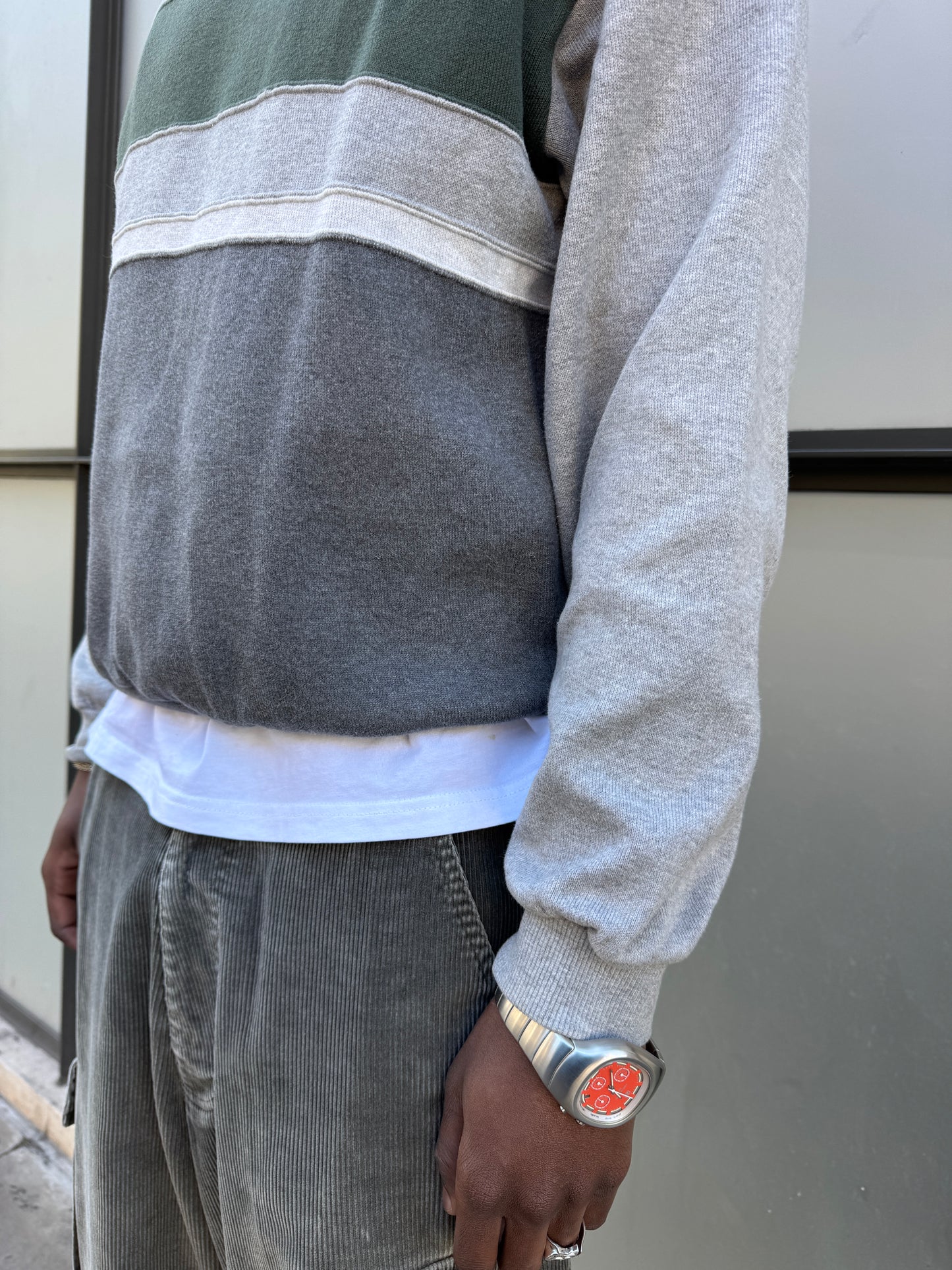 1990's Issey Miyake Split Panel Crewneck