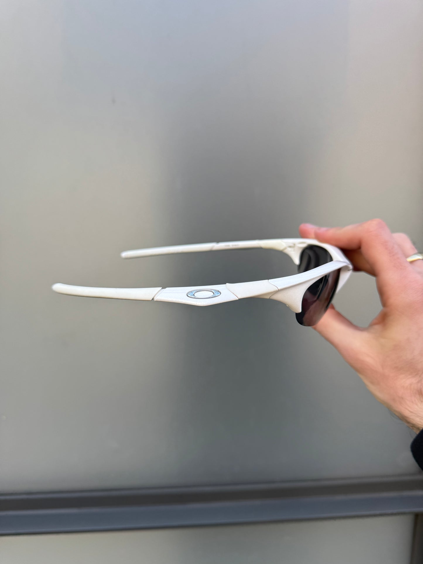 Oakley Half Jacket Pure White Sunglasses