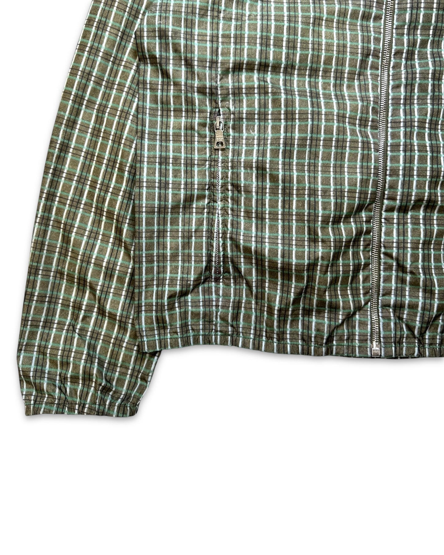 SS07’ Prada Nylon Plaid Hooded Jacket