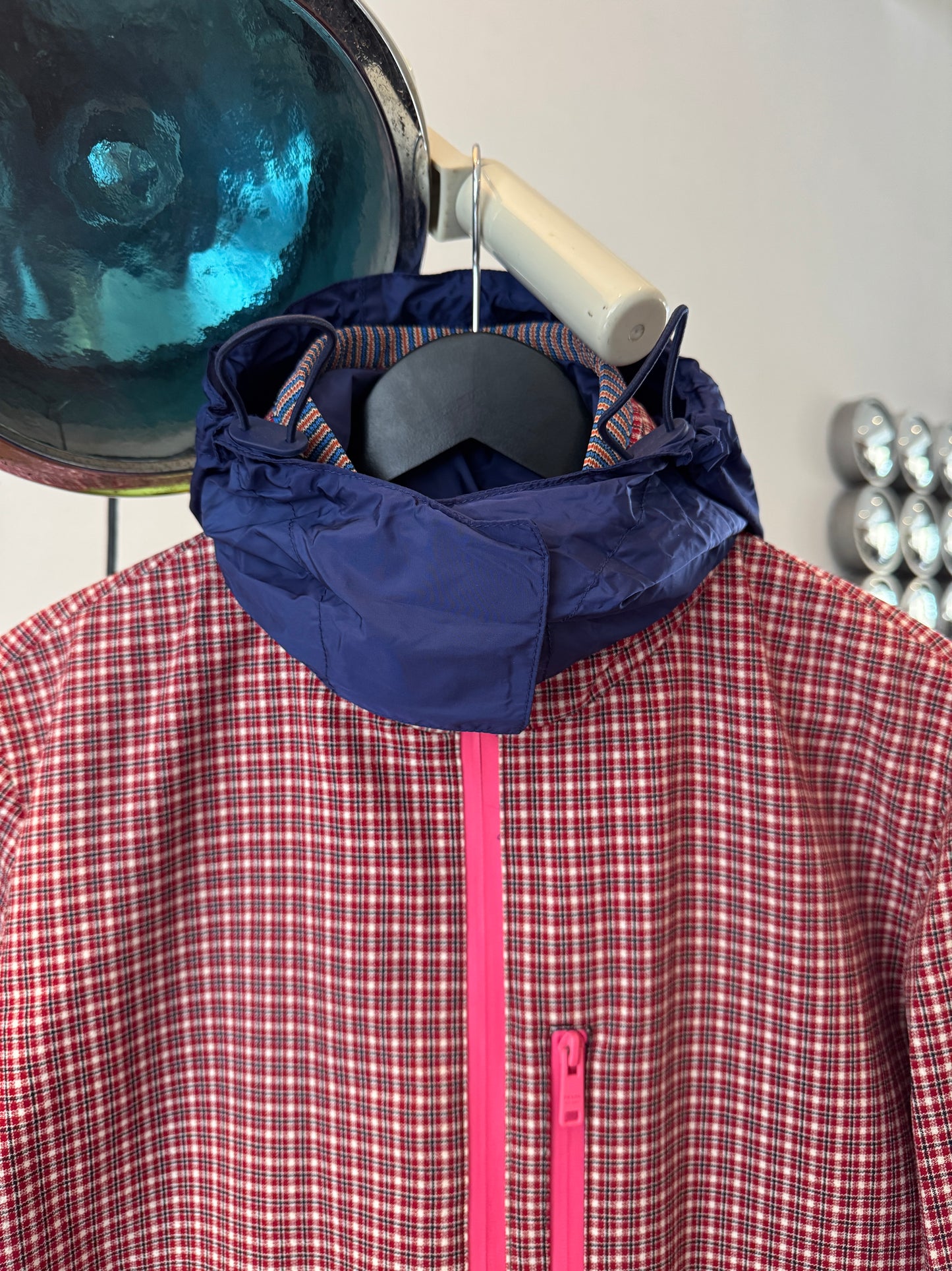 SS17’ Prada Main Line Knitted Plaid Jacket