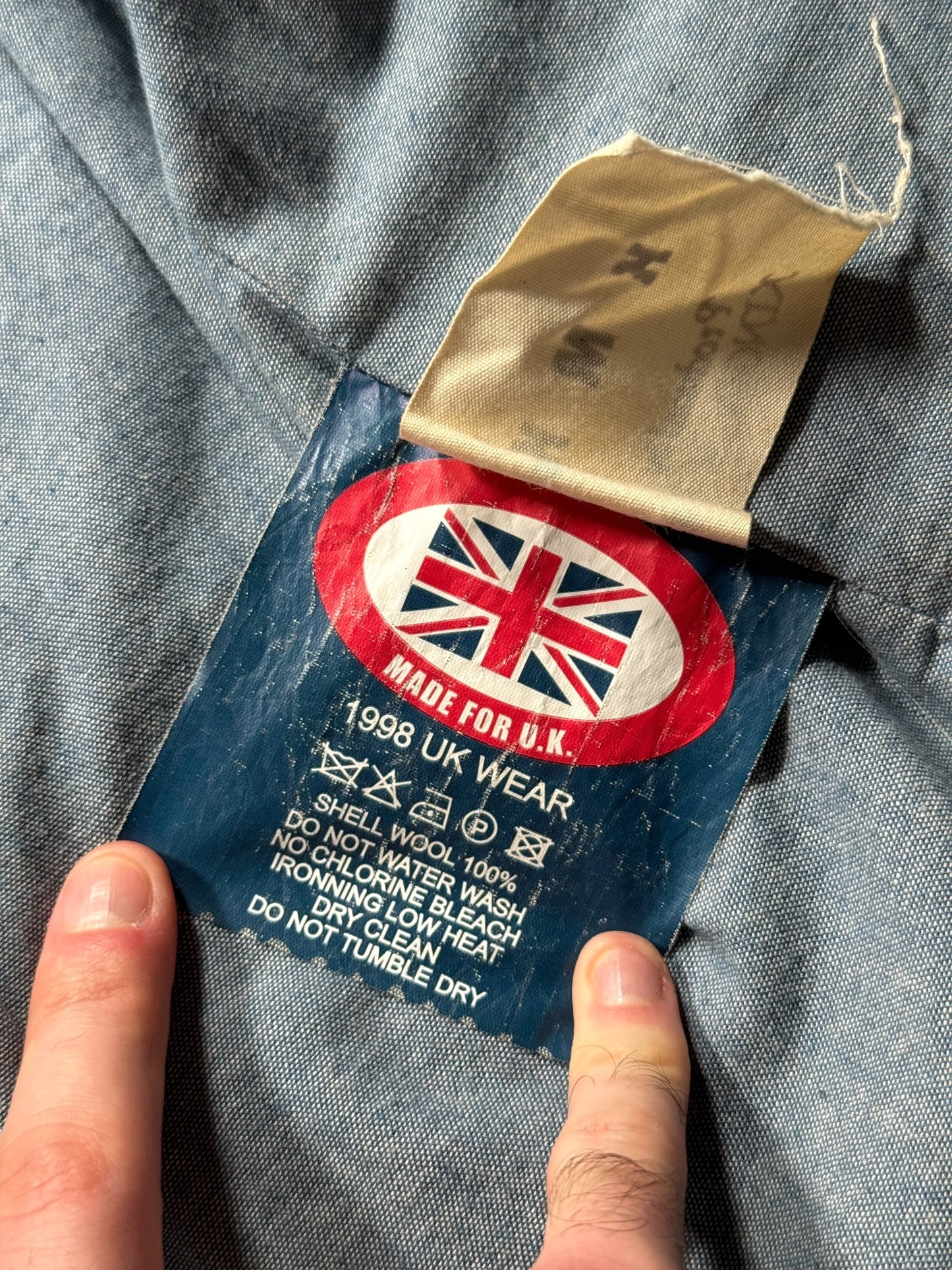 1998 Harris Tweed Split Panel Hooded Jacket