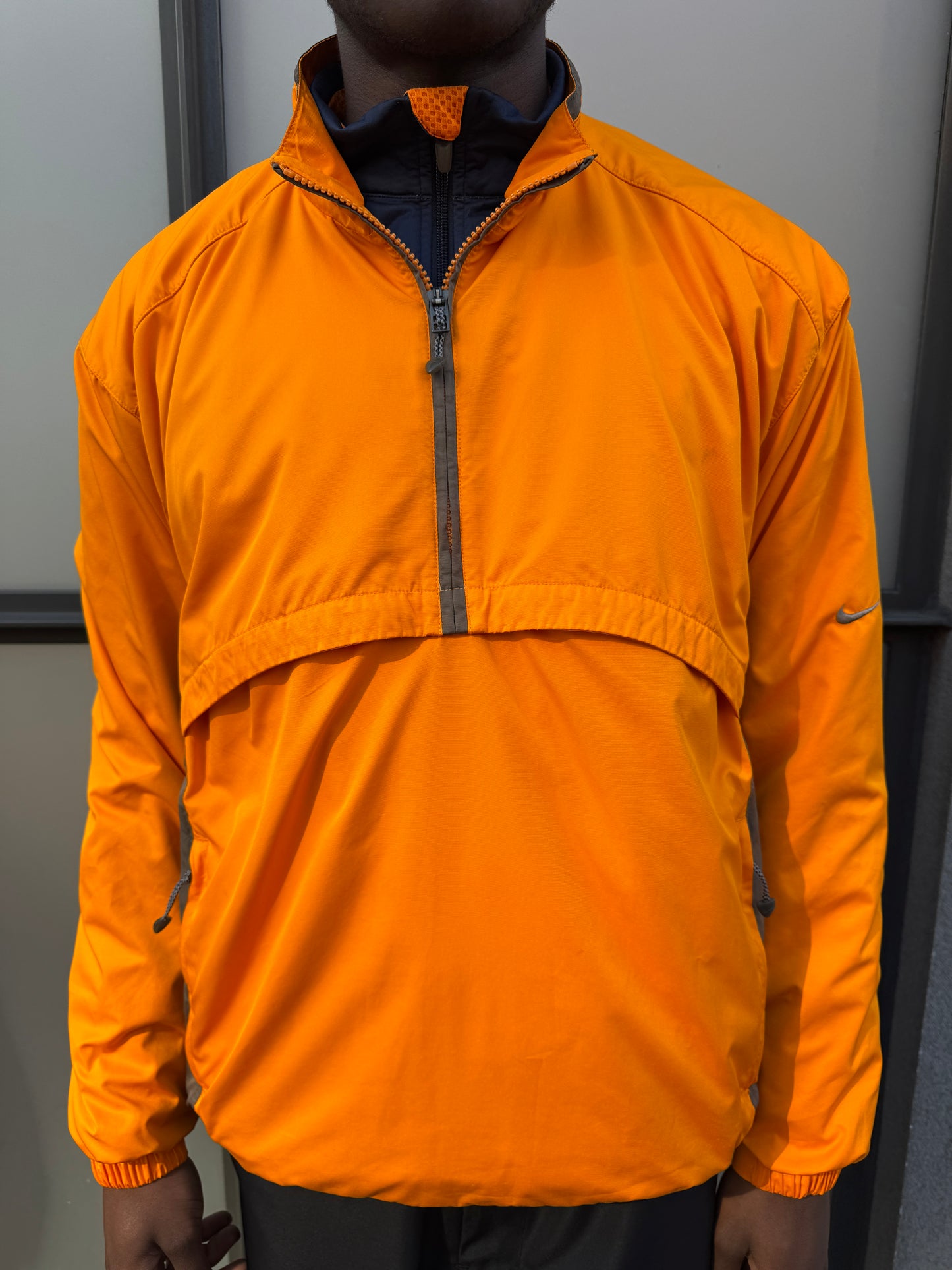 Early 2000’s Nike Bright Orange Half Zip Pullover
