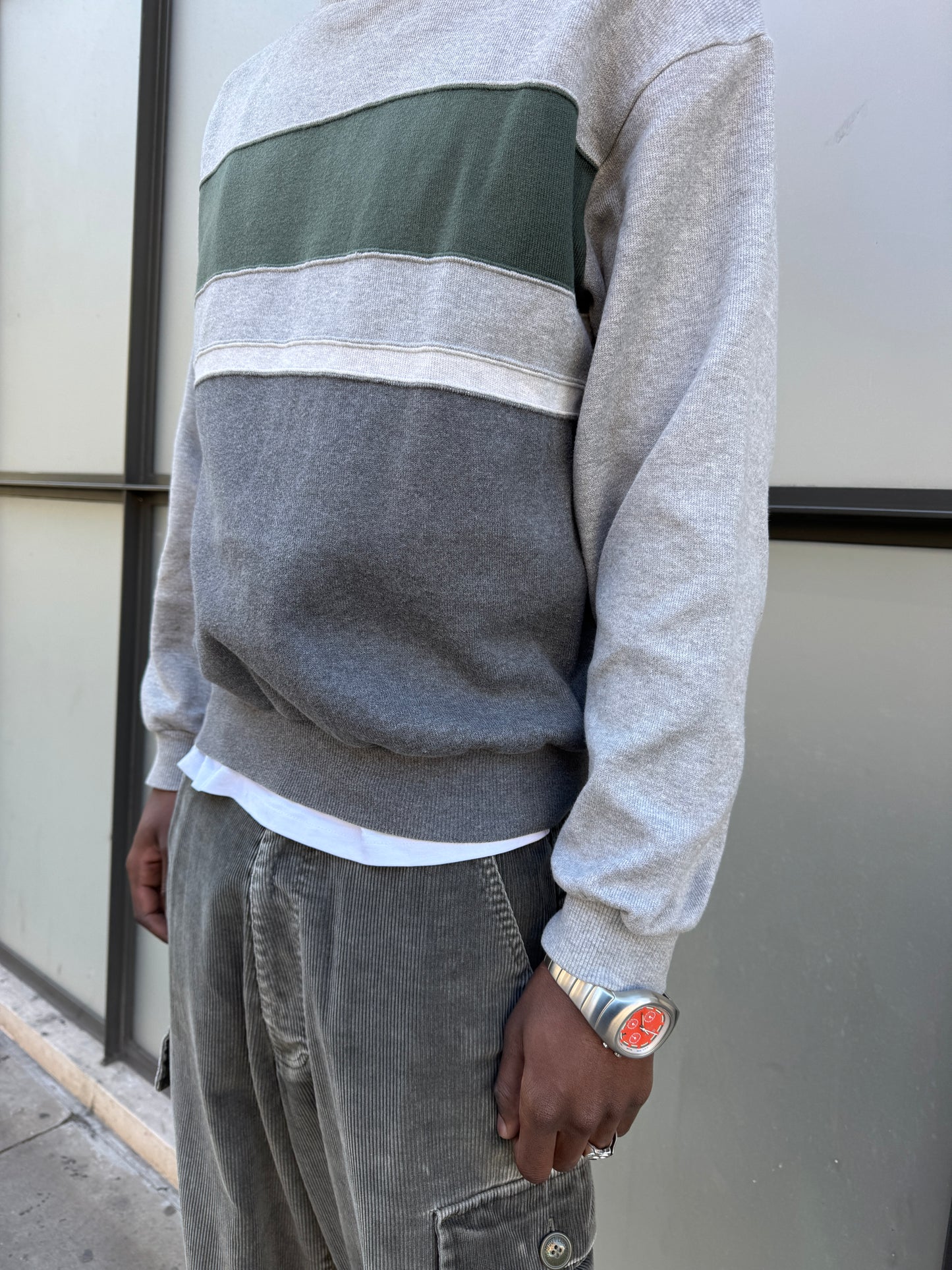 1990's Issey Miyake Split Panel Crewneck
