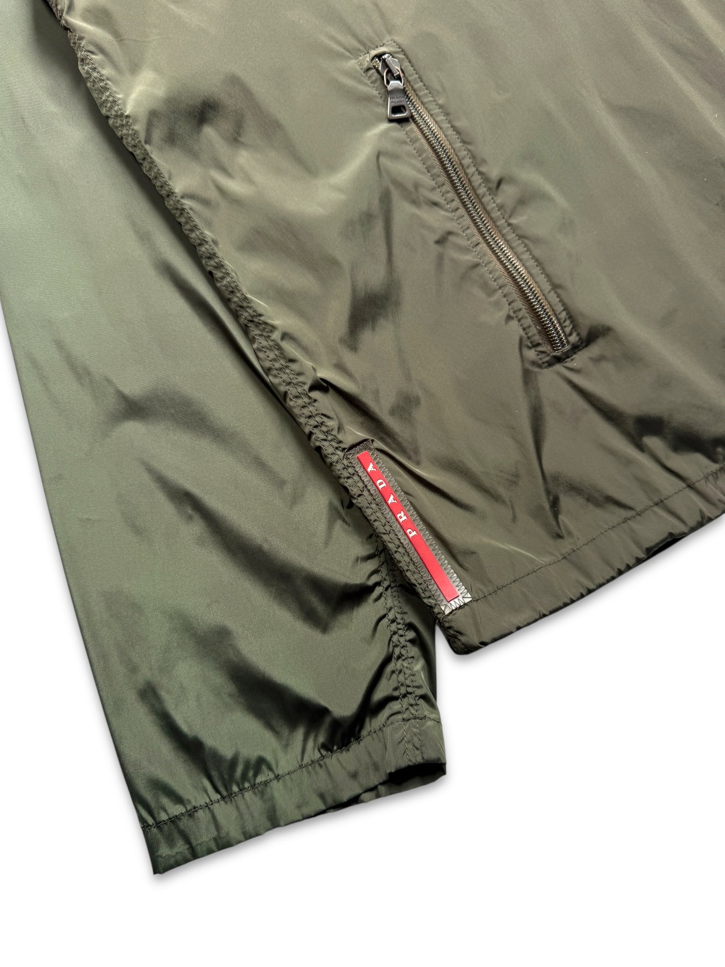 SS11’ Prada Linea Rossa Deep Green Anorak Pullover Jacket