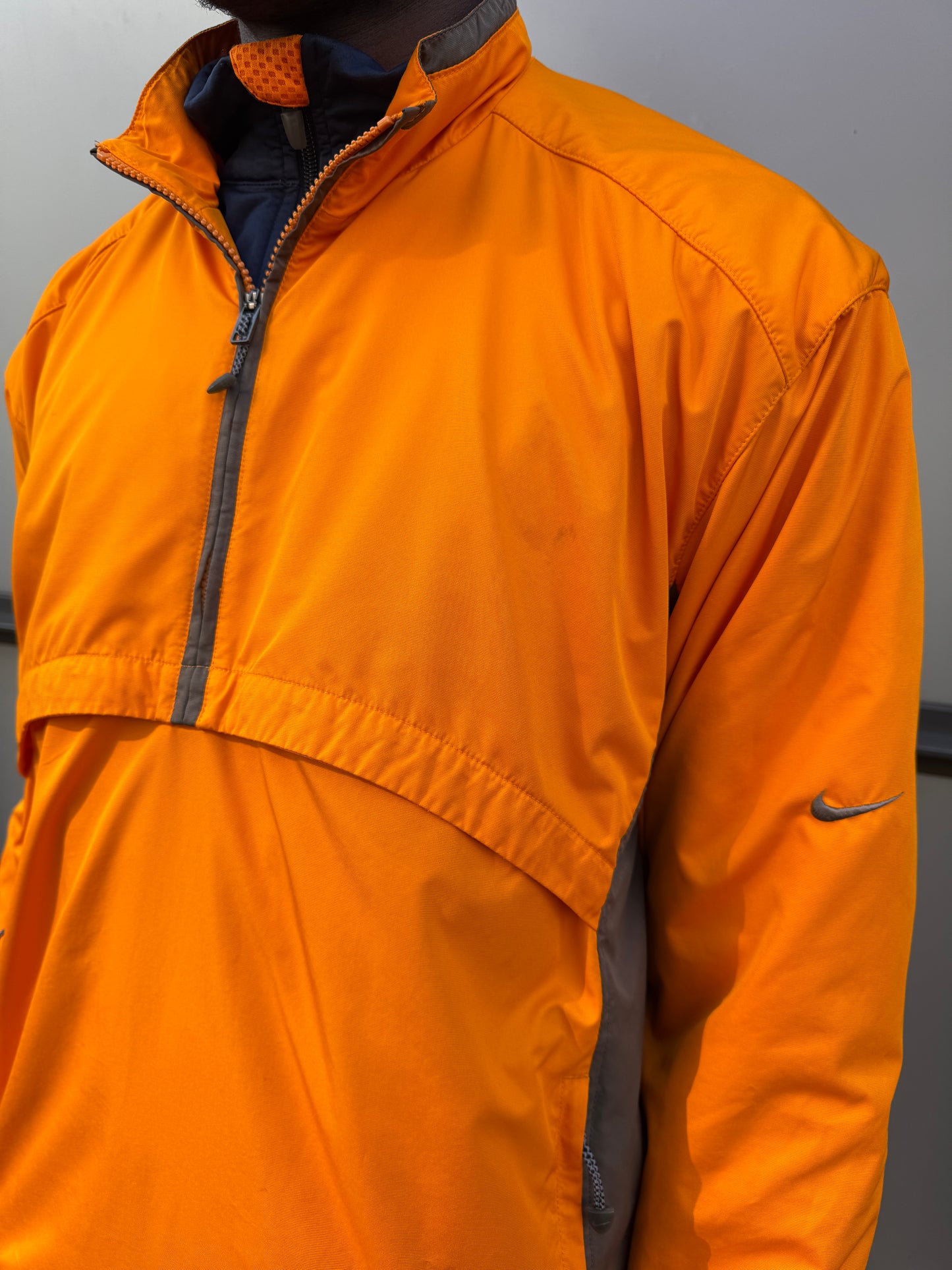 Early 2000’s Nike Bright Orange Half Zip Pullover