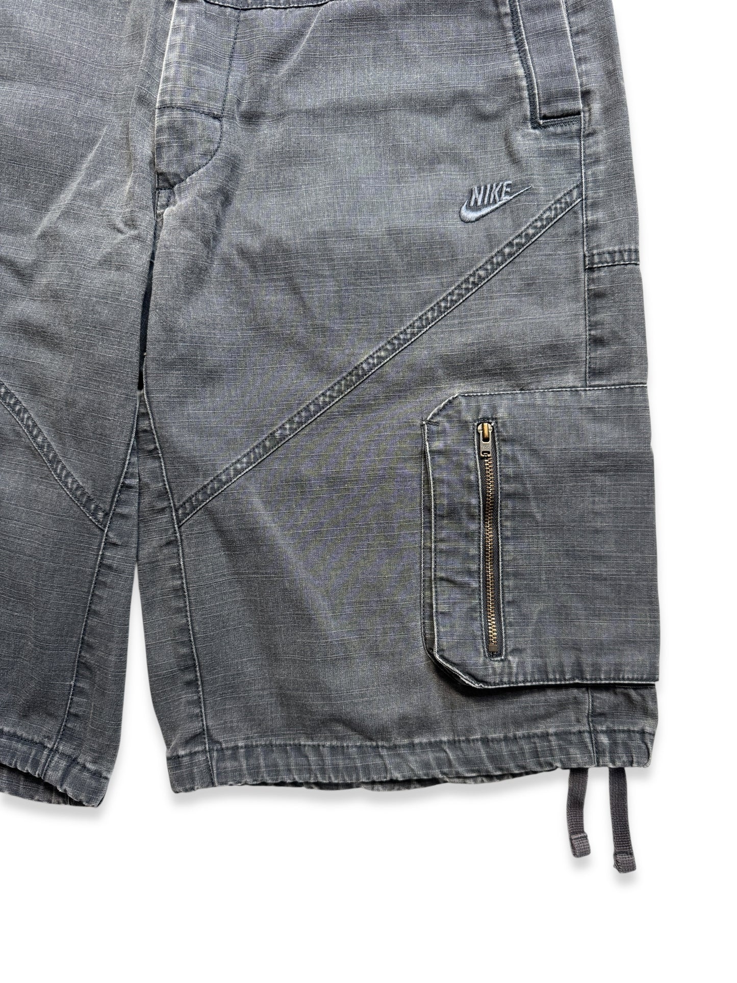 Early 2000’s Nike Washed Grey Cargo Shorts