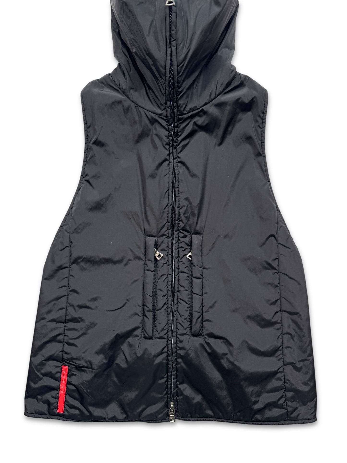 AW99’ Prada Sport Jet Black 3M Padded Balaclava Vest