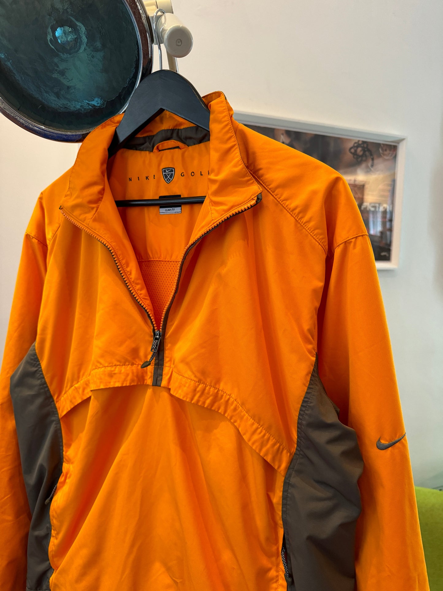 Early 2000’s Nike Bright Orange Half Zip Pullover