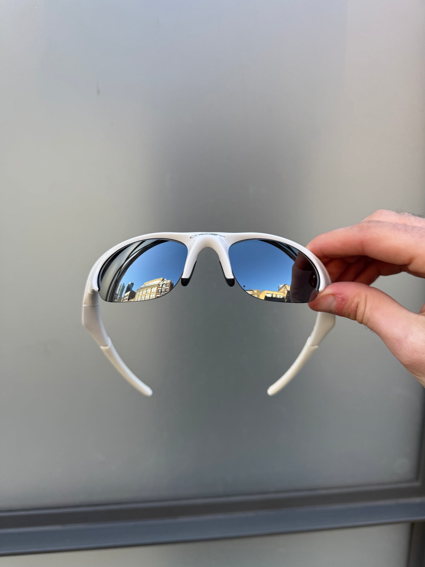 Oakley Half Jacket Pure White Sunglasses