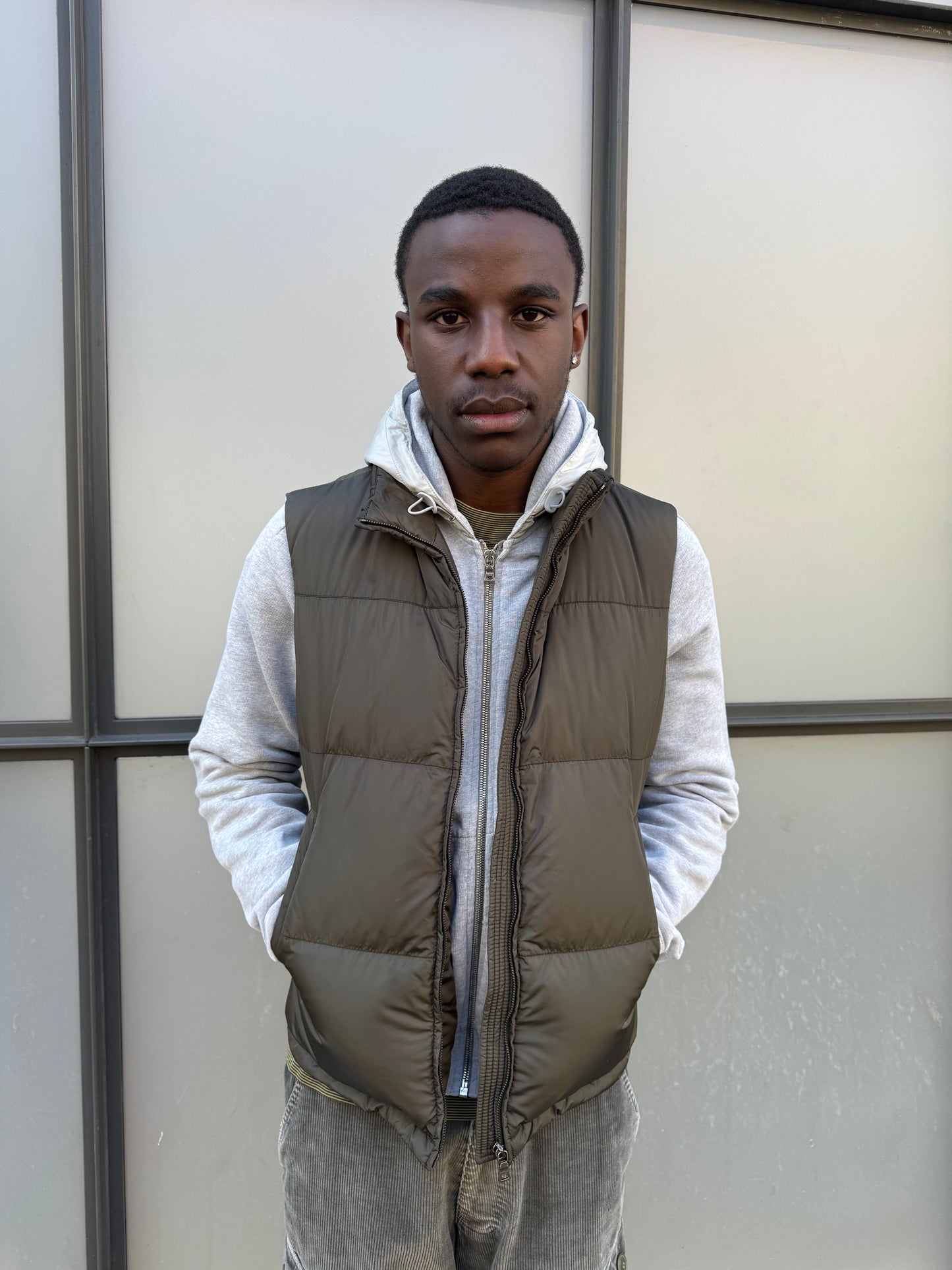 Early 2000’s Prada Sport Khaki Green Padded Gilet