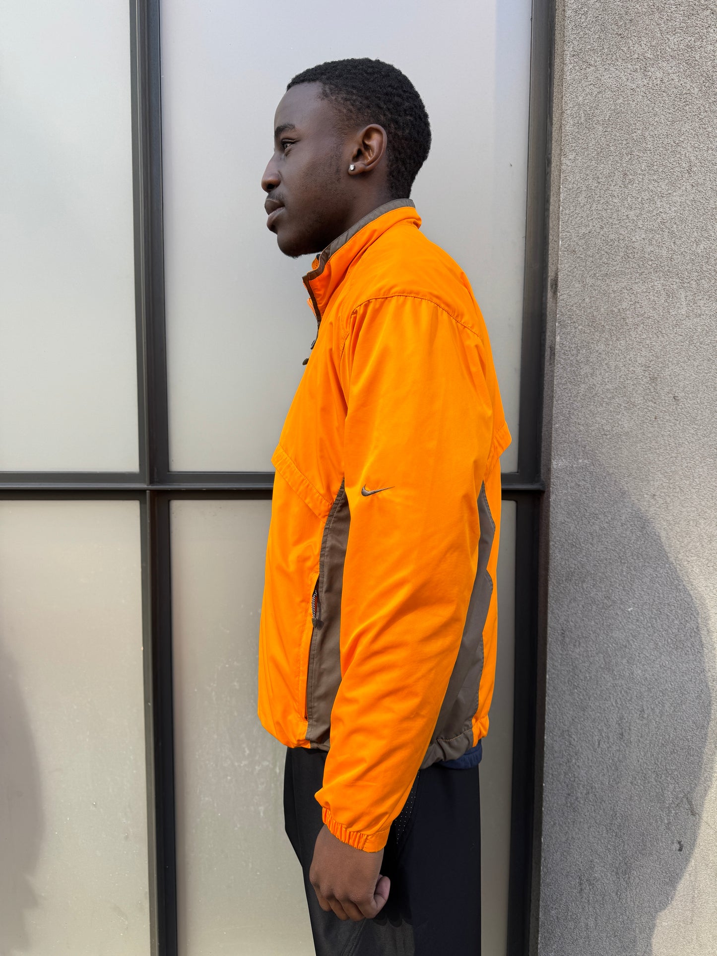 Early 2000’s Nike Bright Orange Half Zip Pullover