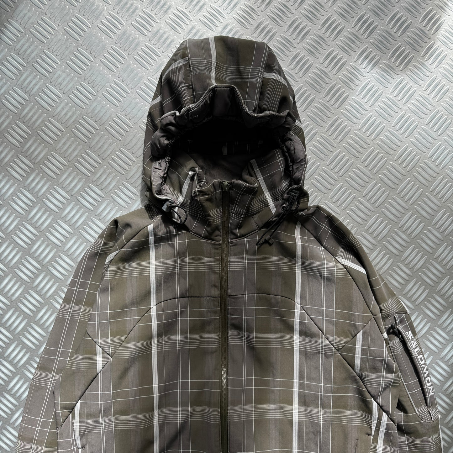 Early 2000’s Salomon Plaid Soft Shell Jacket - Medium