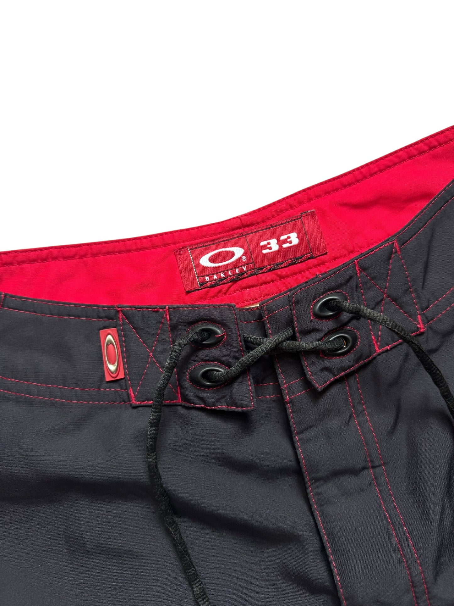 Early 2000’s Oakley Jet Black Flame Shorts