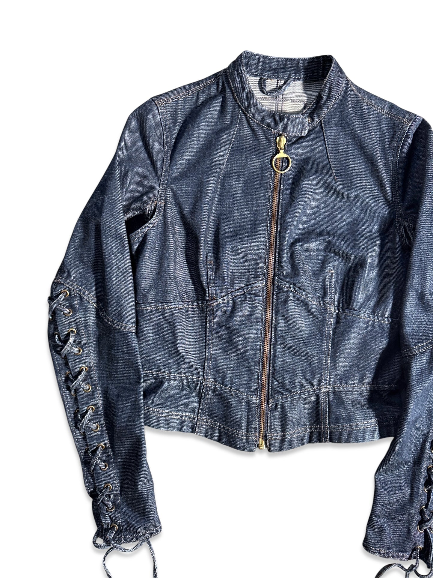 SS03’ Prada Sport Cropped Lace Denim Jacket