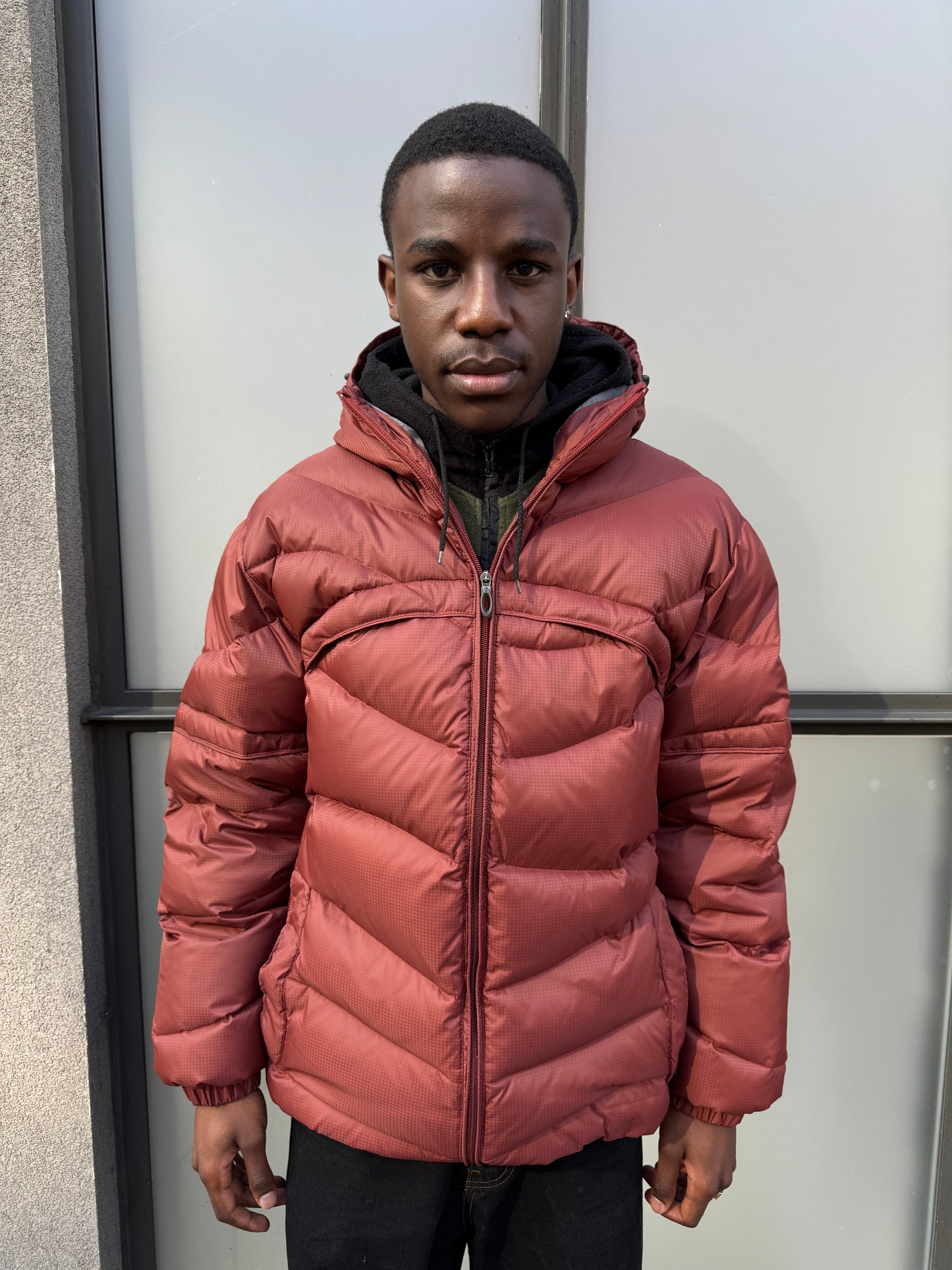 Oakley Software Burgundy Padded Puffer Jacket