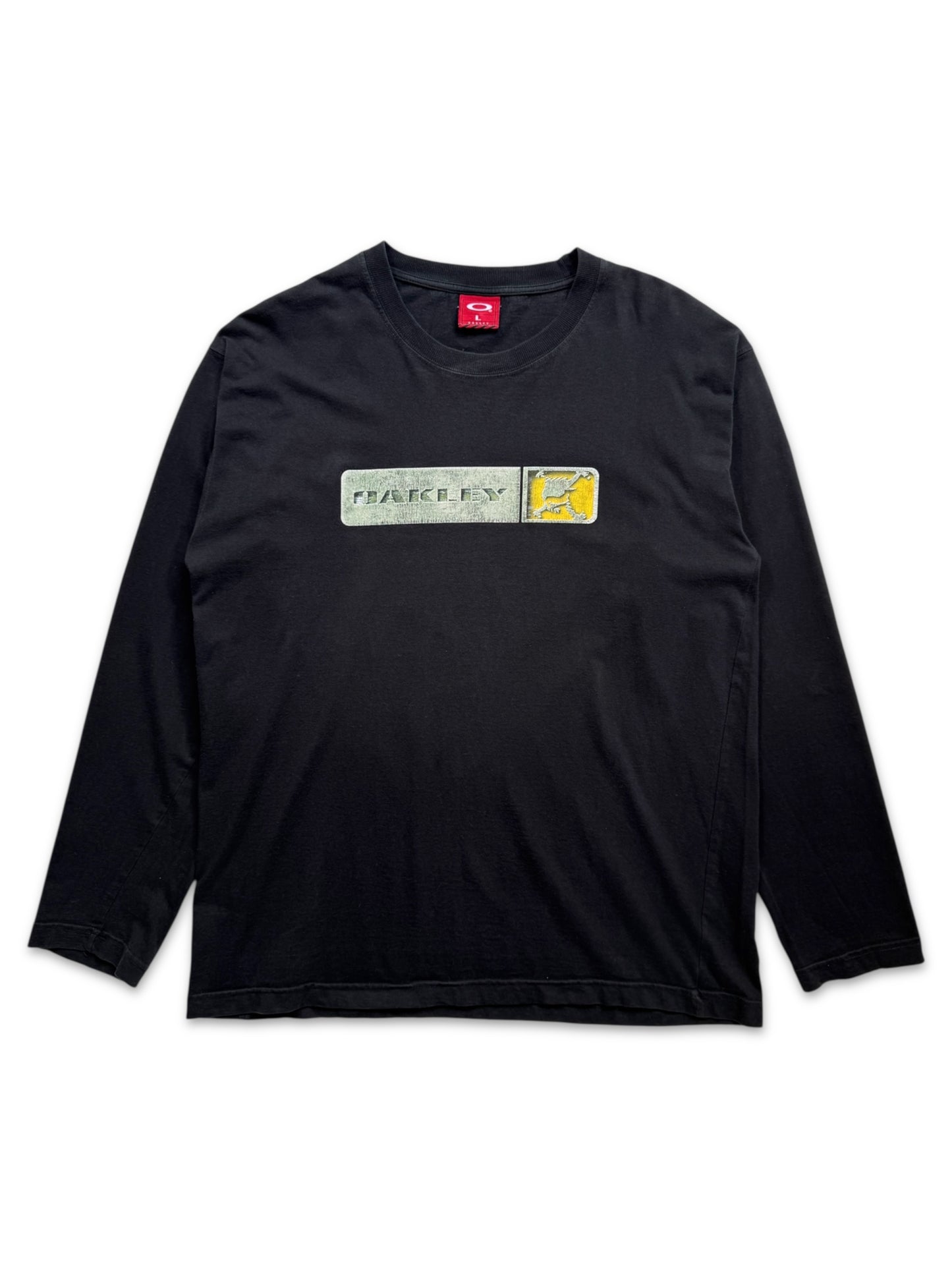 Early 2000’s Oakley Jet Black Spellout Longsleeve