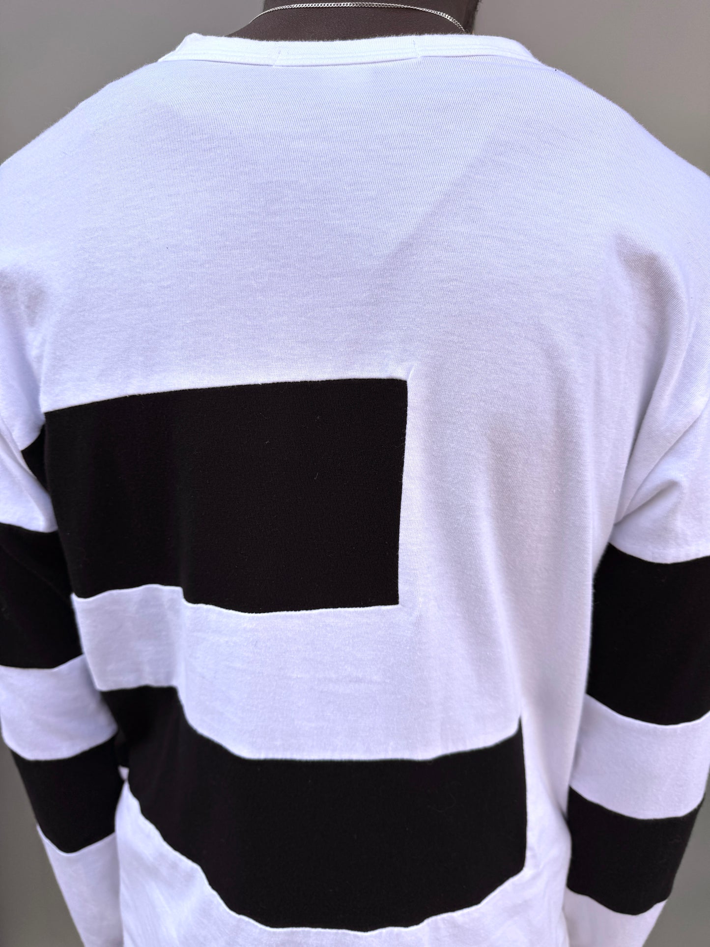 Early 2000's Comme Des Garcons SHIRT Striped Panel Longsleeve T-Shirt