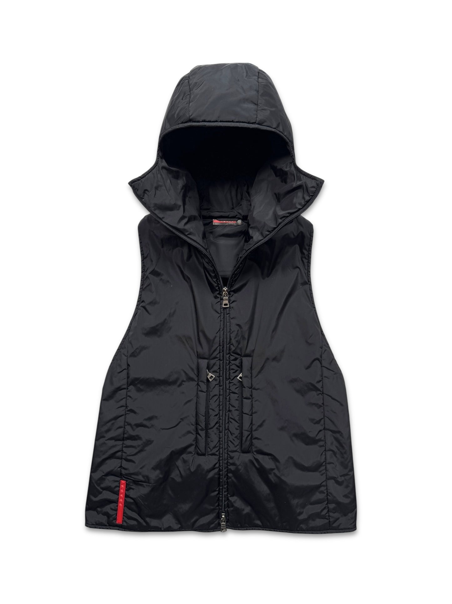 AW99’ Prada Sport Jet Black 3M Padded Balaclava Vest