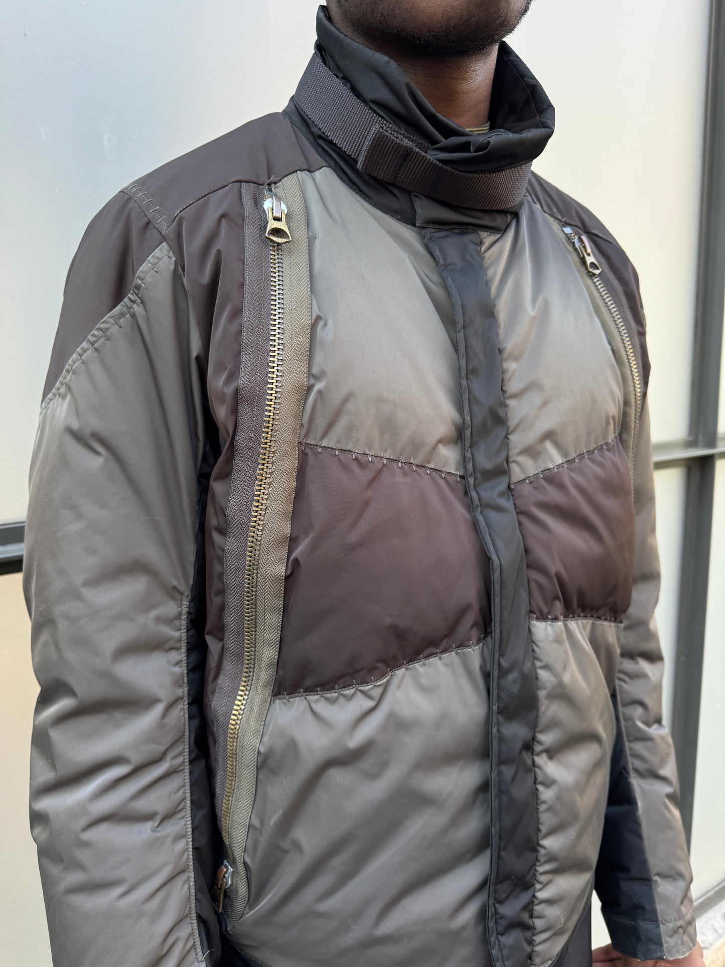 Early 2000’s Marithe Francois + Girbaud Patchwork Multi Pocket Jacket