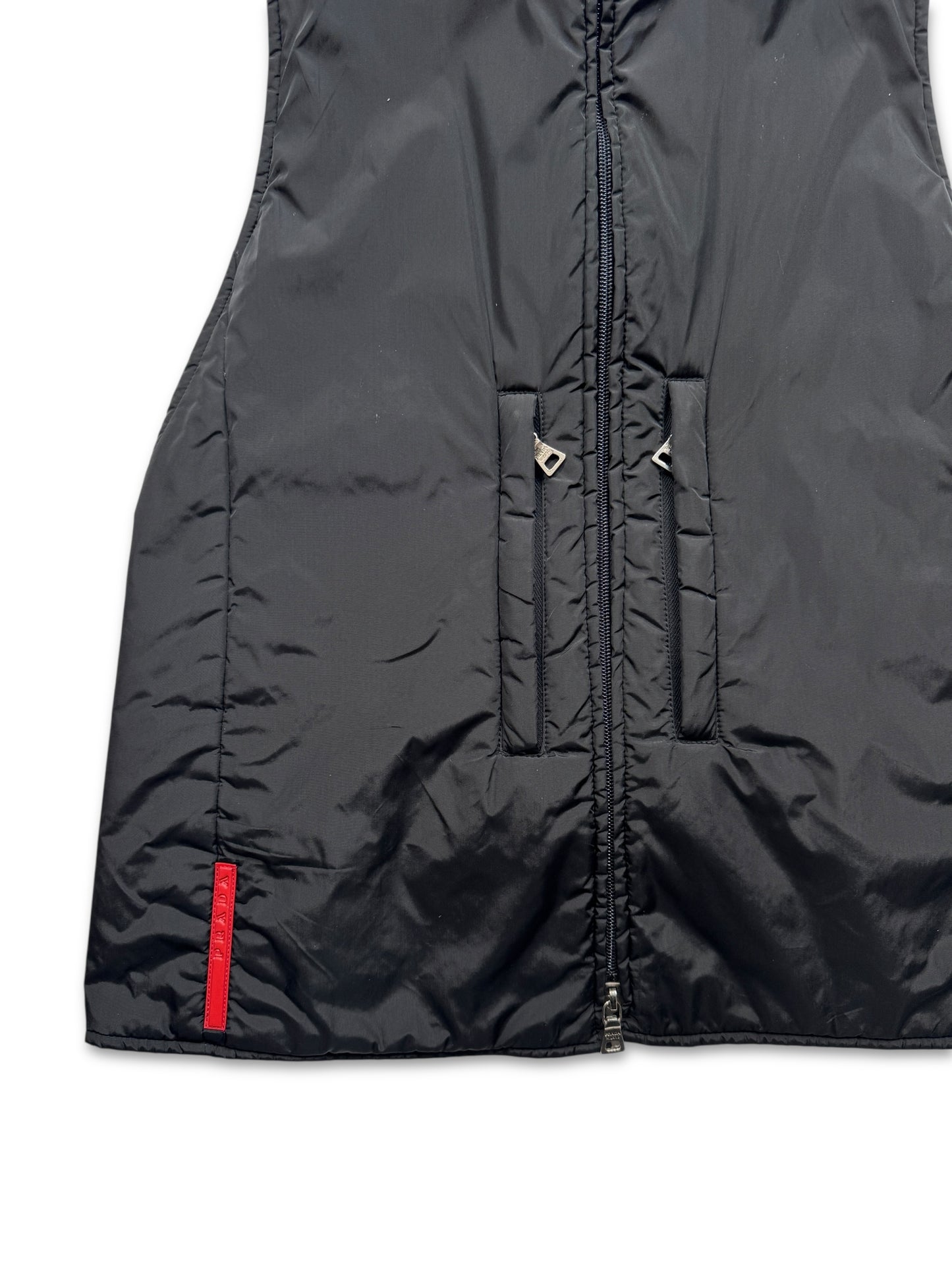 AW99’ Prada Sport Jet Black 3M Padded Balaclava Vest