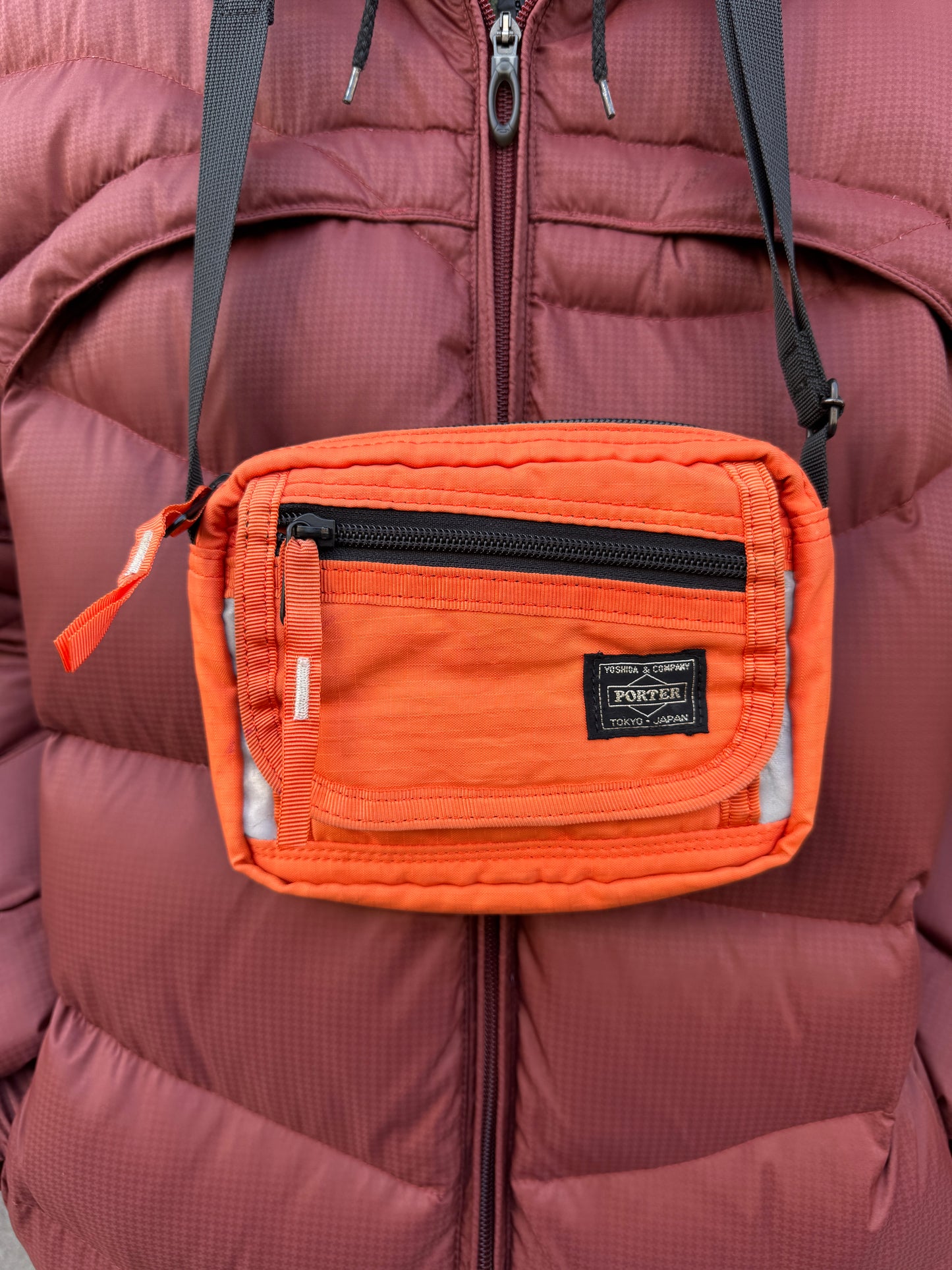 Porter Bright Orange 3M Mini Side Bag