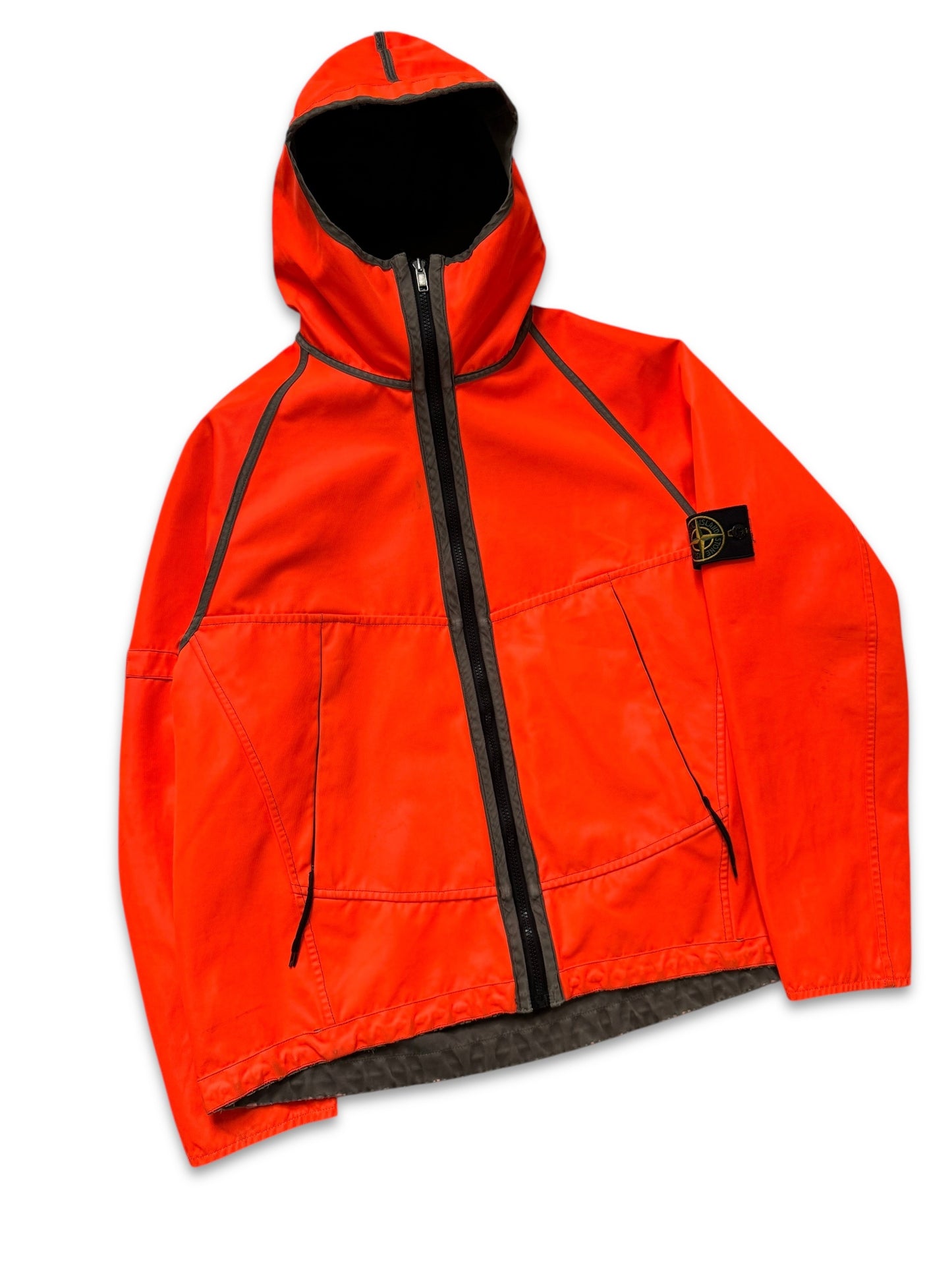 AW05' Stone Island Fluorescent Orange Reversible Jacket