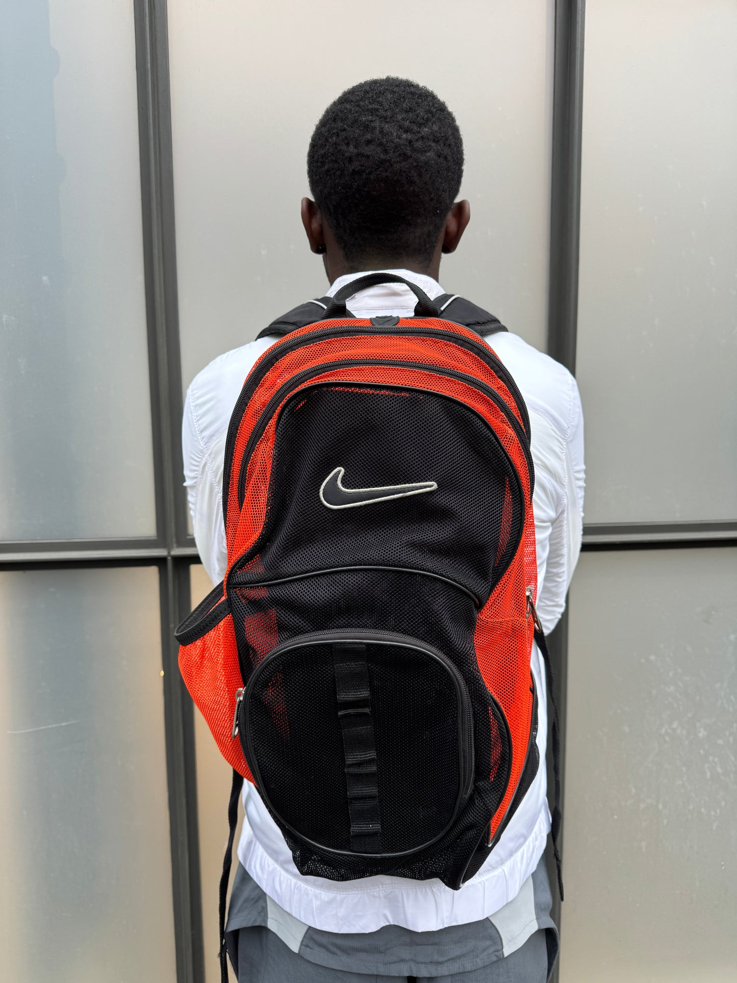 Early 2000’s Nike Big Swoosh Mesh Back Pack
