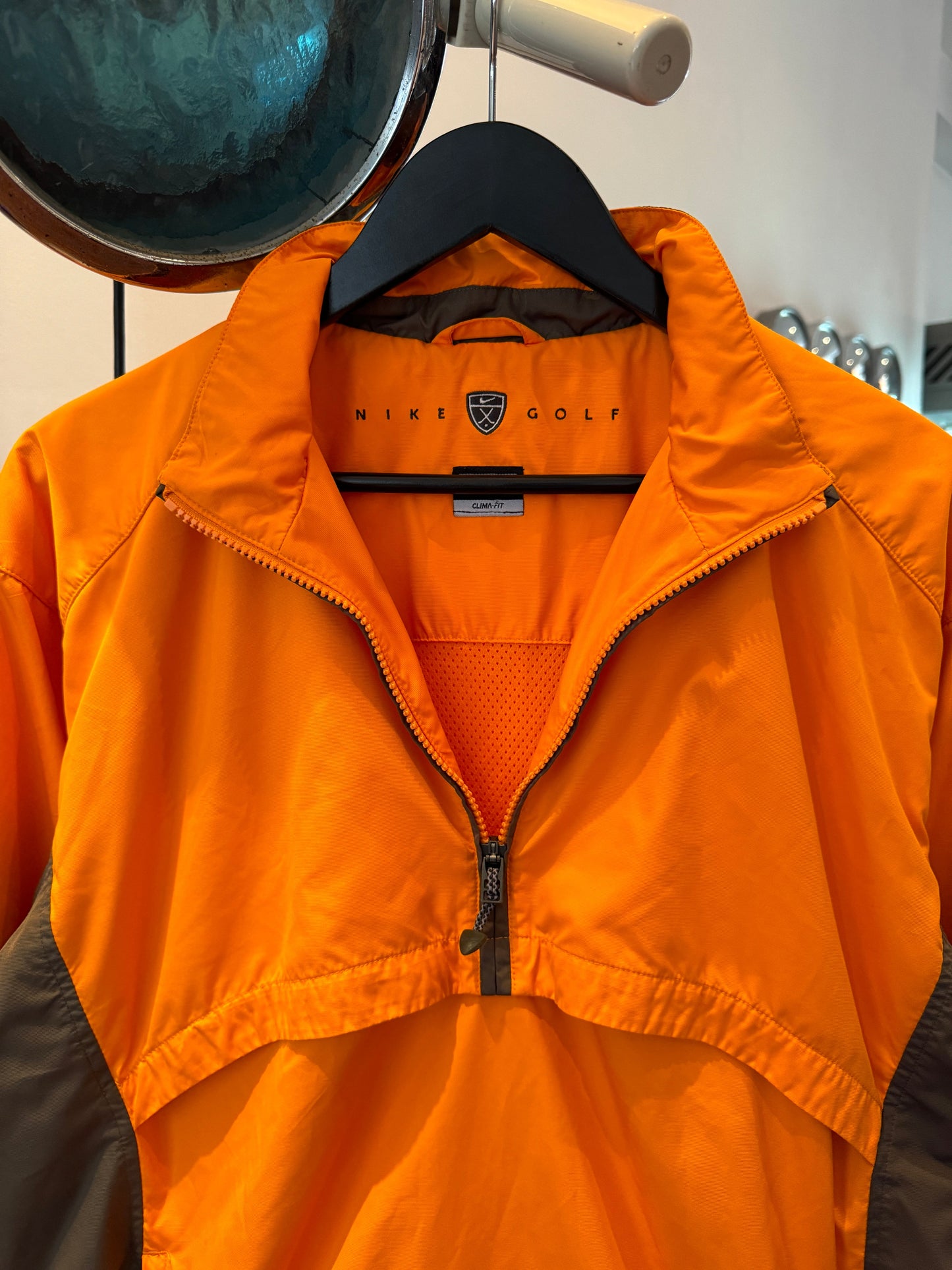 Early 2000’s Nike Bright Orange Half Zip Pullover