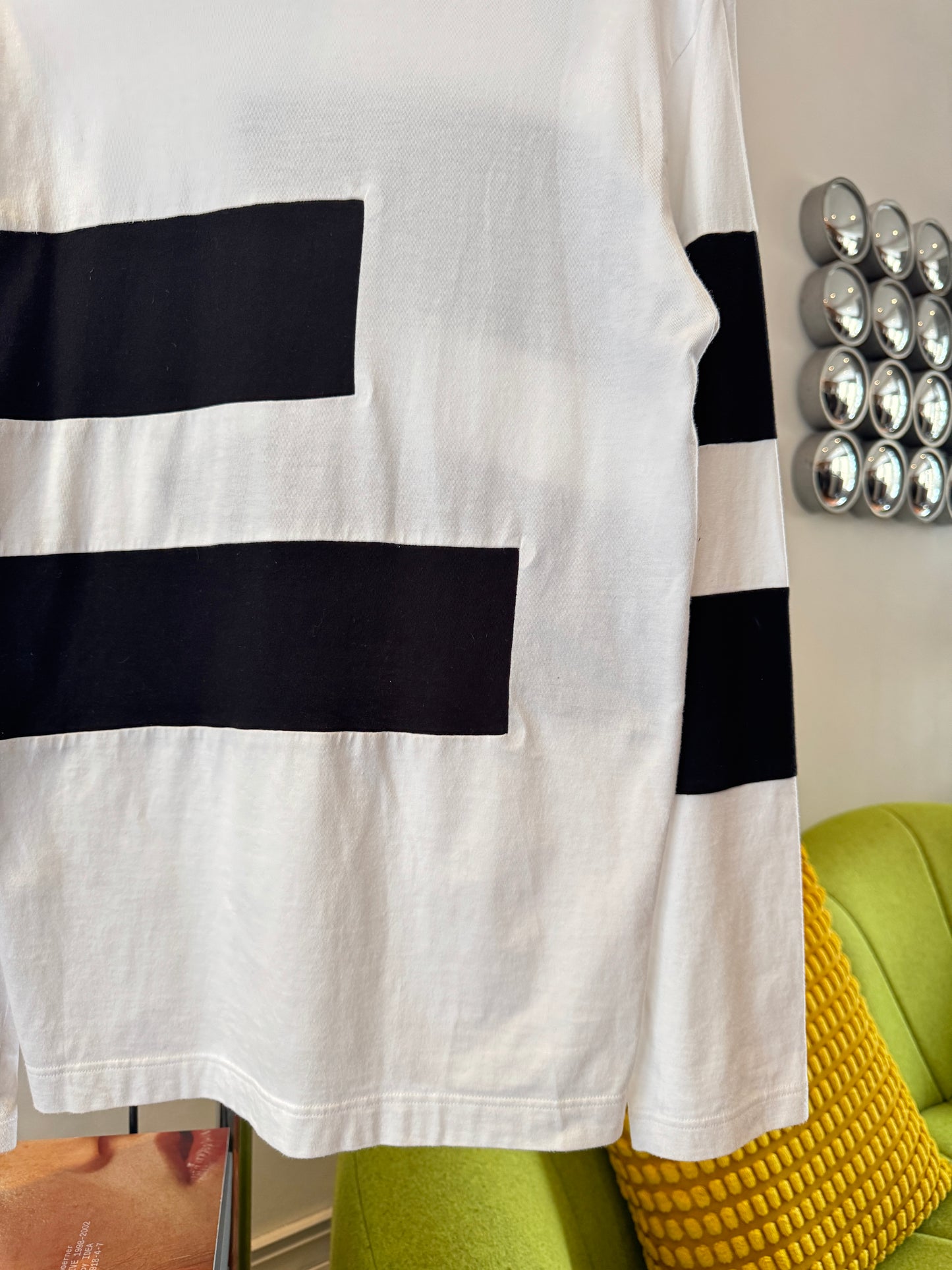 Early 2000's Comme Des Garcons SHIRT Striped Panel Longsleeve T-Shirt