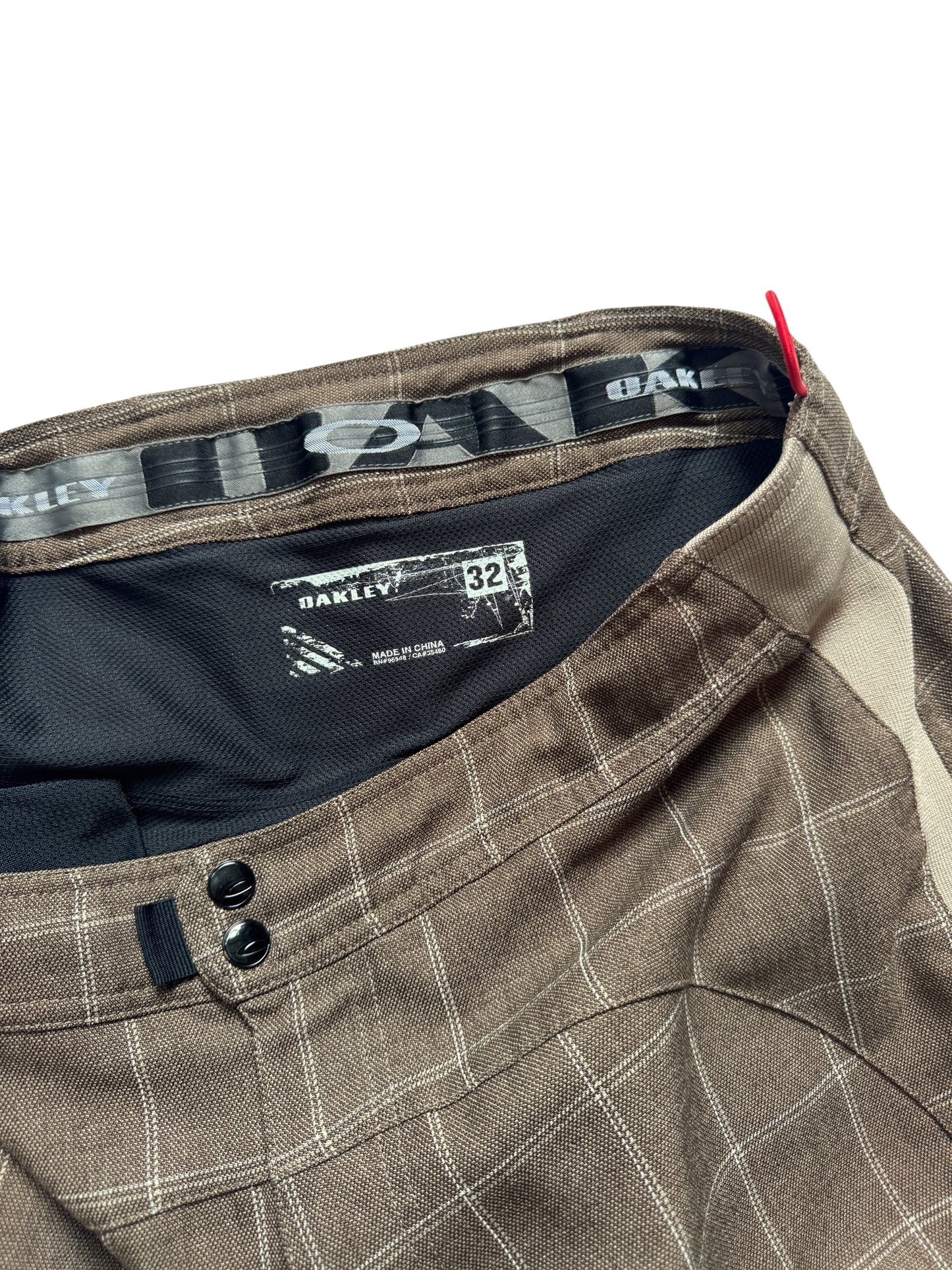 Early 2000’s Oakley Plaid Technical Shorts