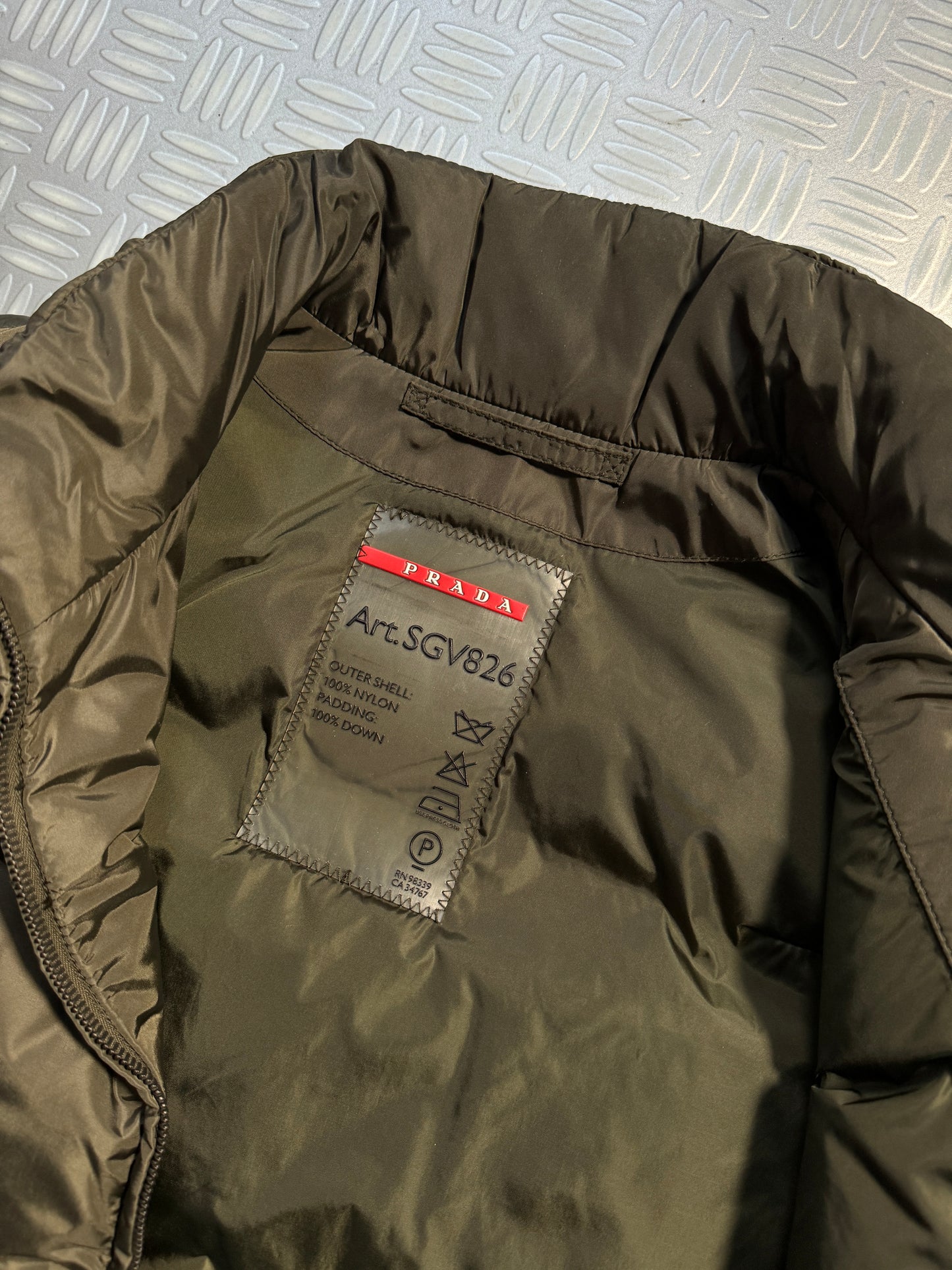 Early 2000’s Prada Sport Deep Khaki Padded Gilet