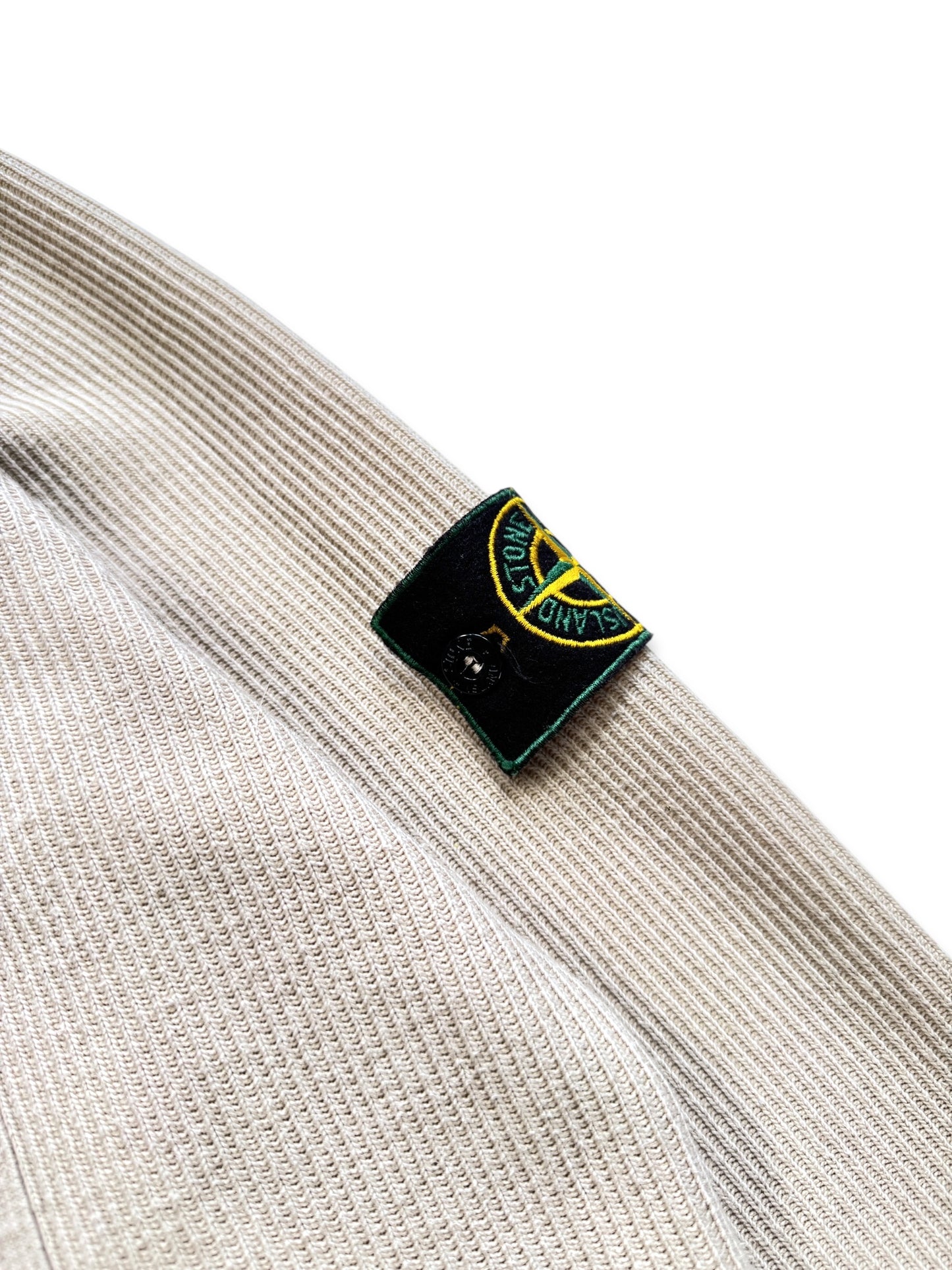 AW99 Stone Island Ribbed Cotton Chest Pocket Crewneck