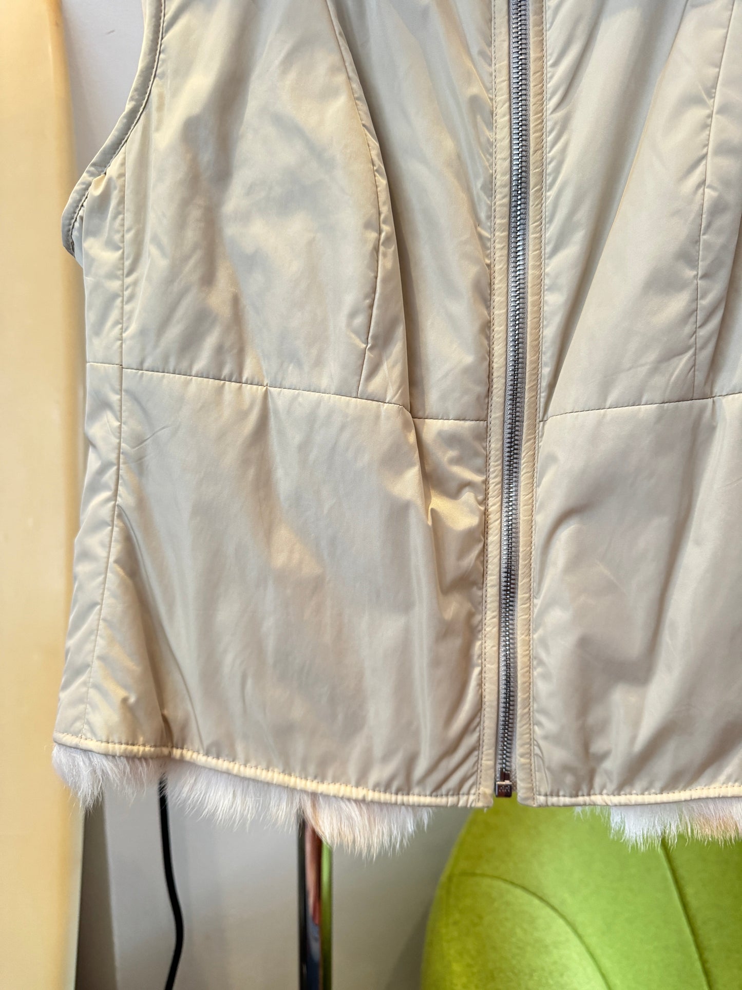 Early 2000's Prada Dyed Goat Fur Lined Vest