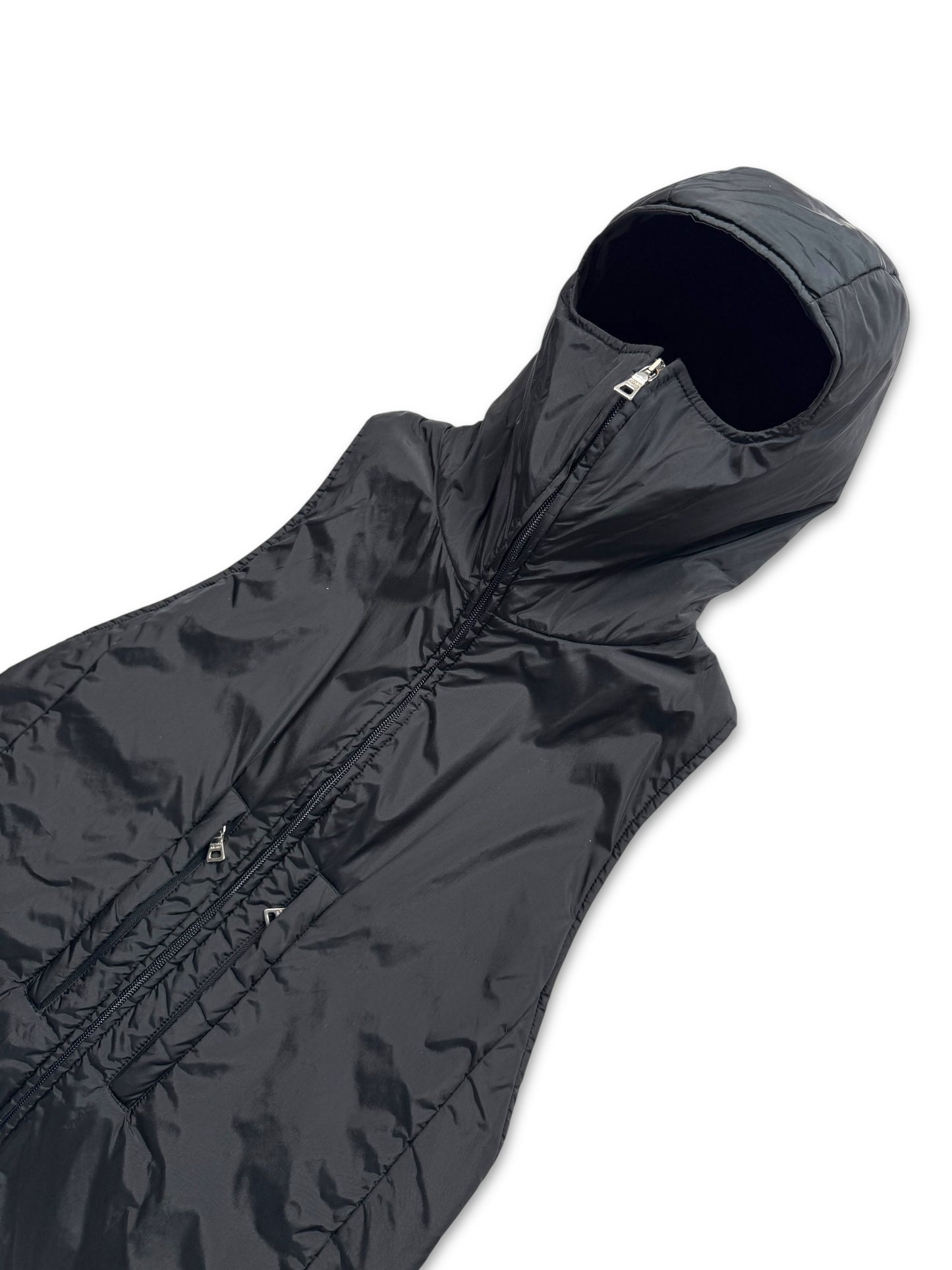 AW99’ Prada Sport Jet Black 3M Padded Balaclava Vest
